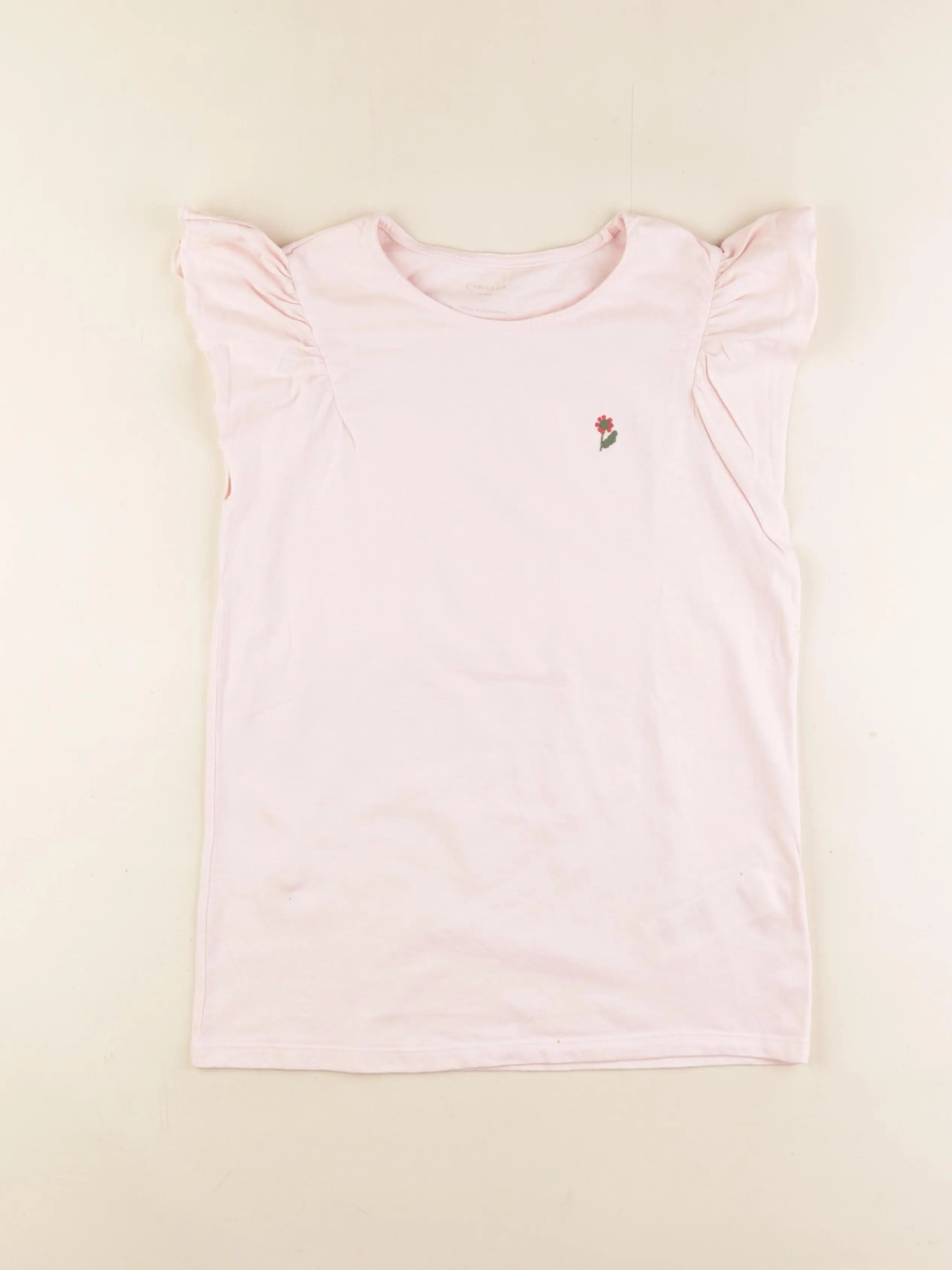 Cyrillus - tee-shirt rose - 12 ans