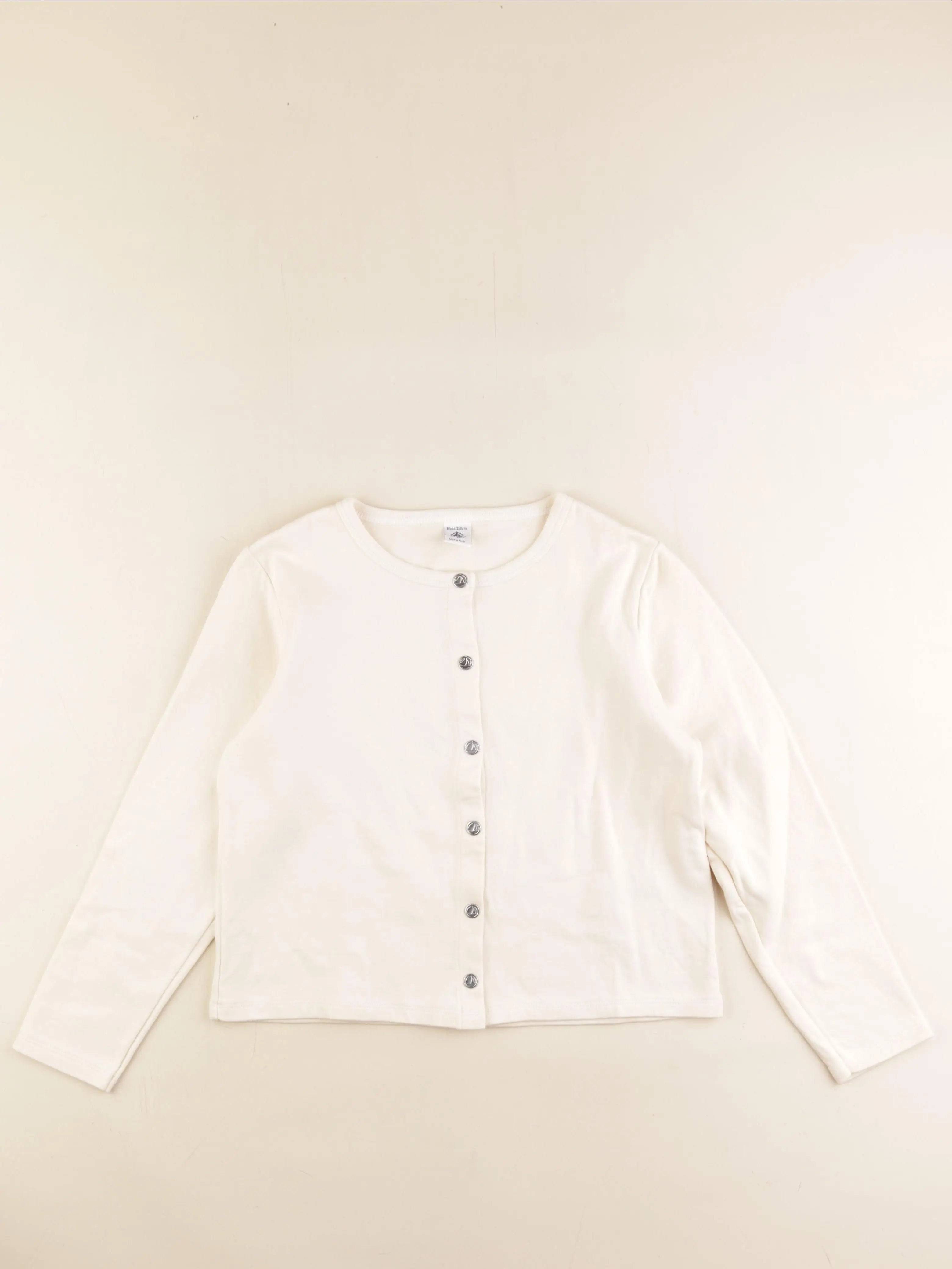 Petit Bateau - sweat beige - 10 ans