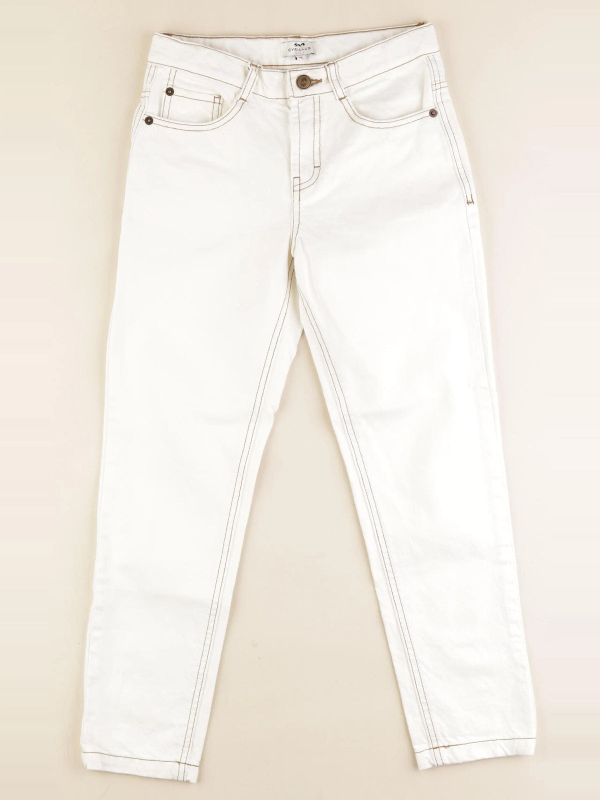 Cyrillus - jean beige - 10 ans