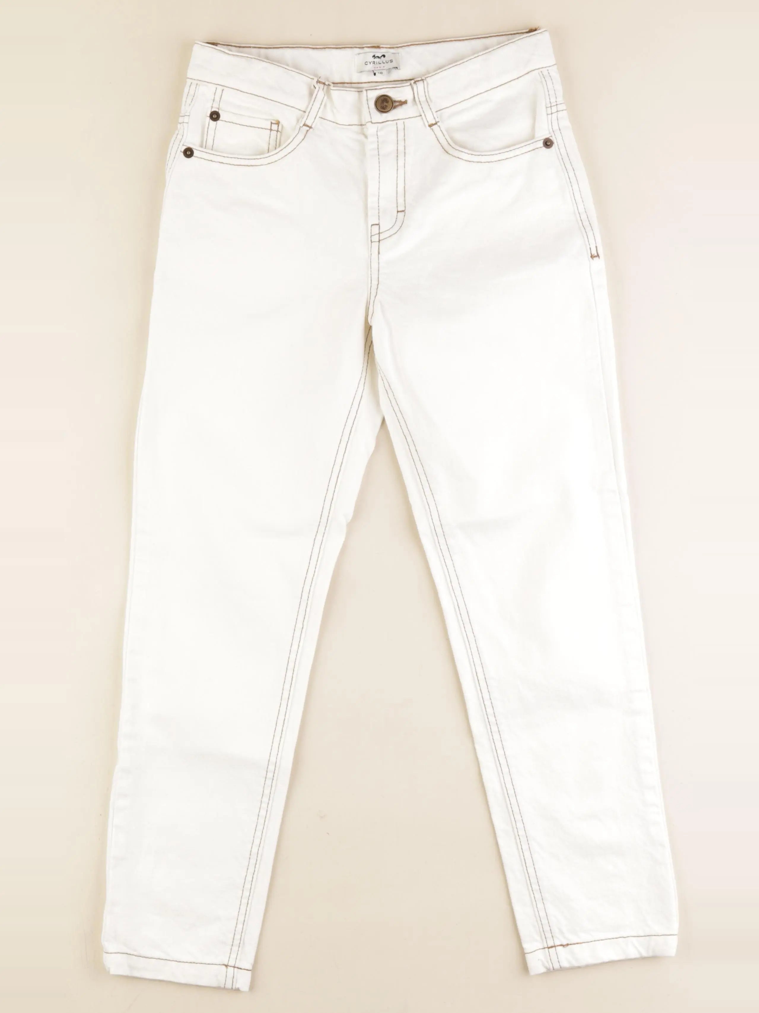 Cyrillus - jean beige - 10 ans