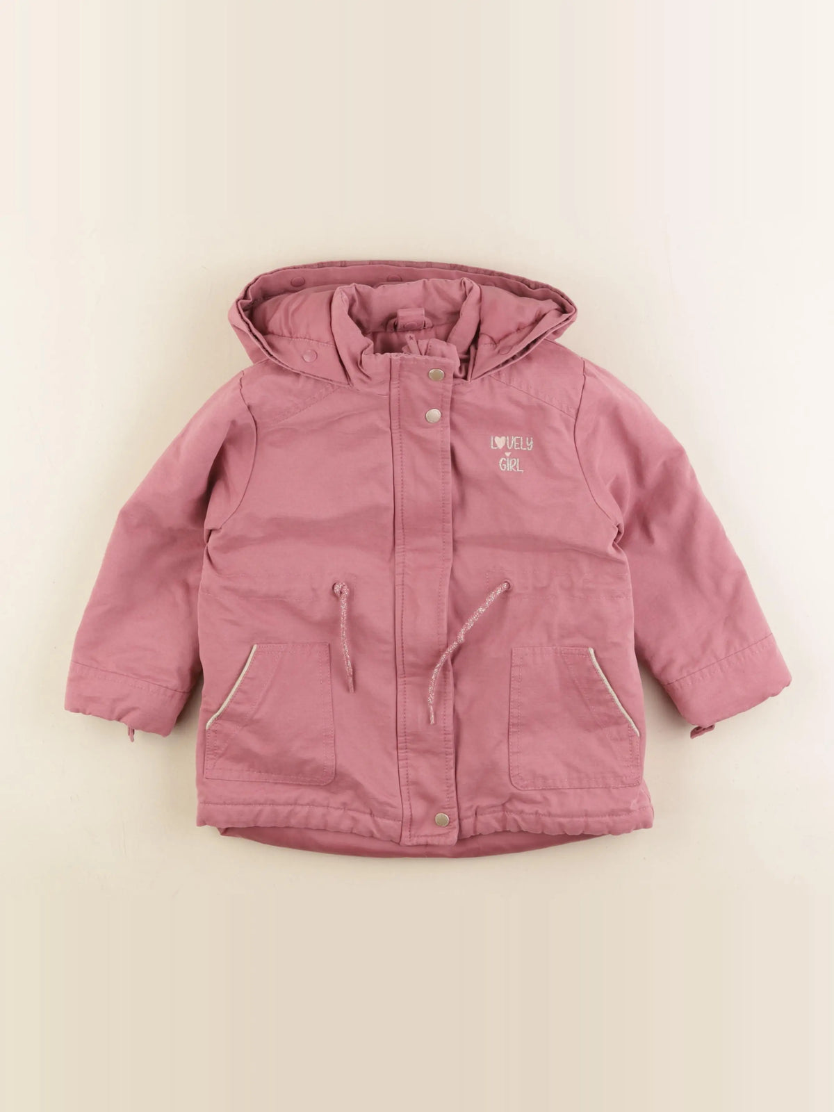 Vertbaudet - parka rose - 3 ans