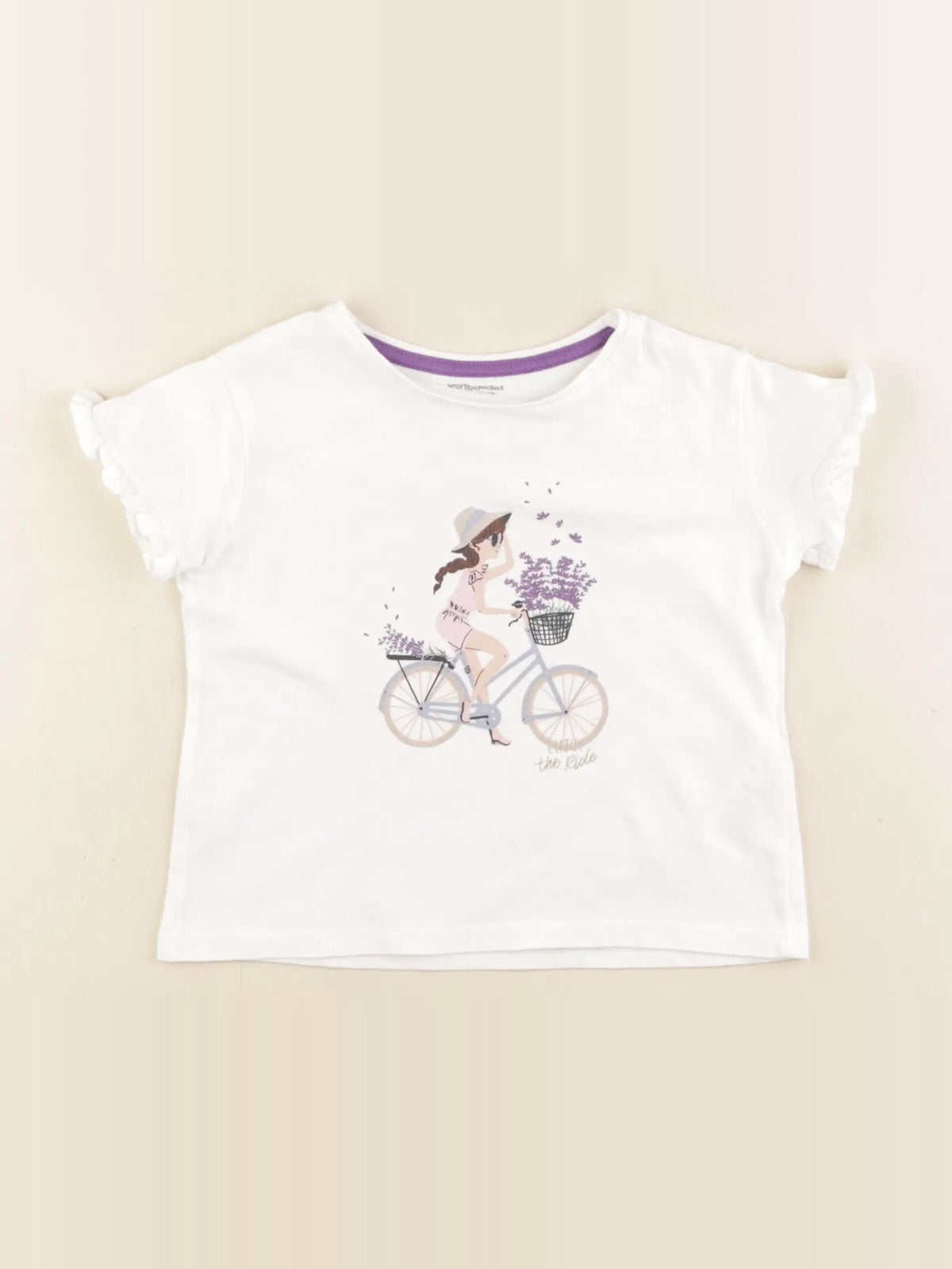 Vertbaudet - tee-shirt blanc - 3 ans