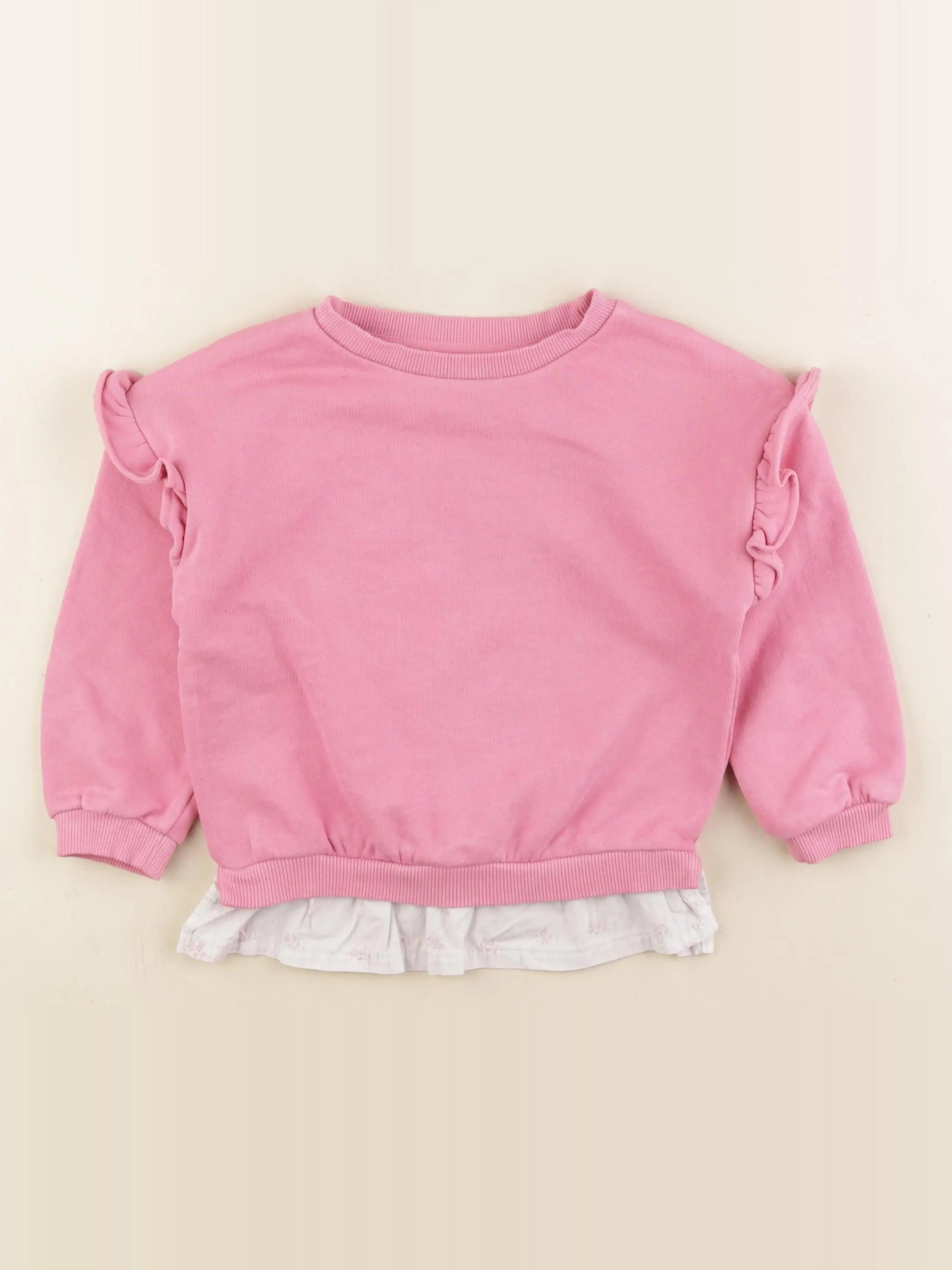 Vertbaudet - sweat rose - 3 ans