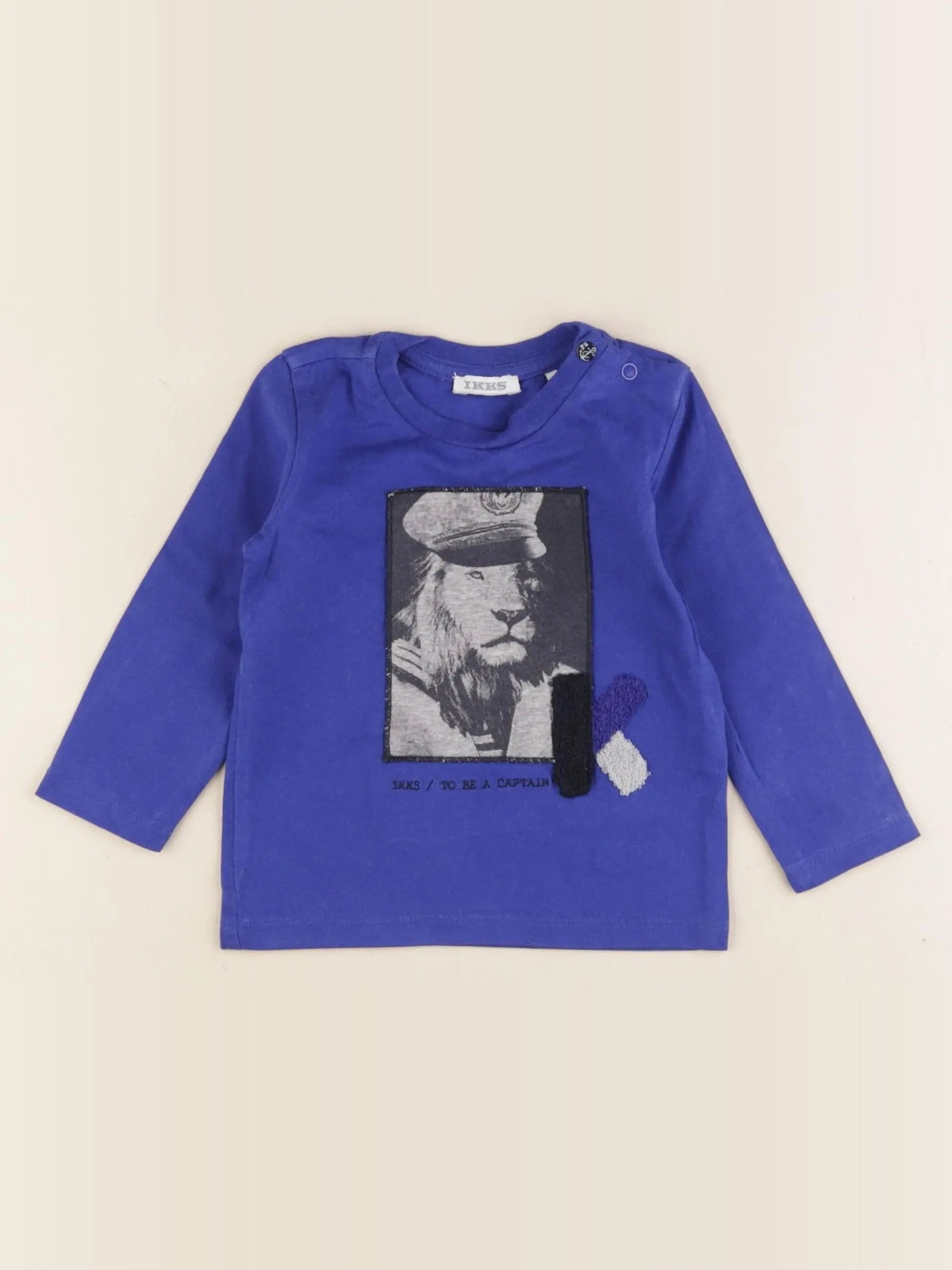 IKKS - tee-shirt bleu - 6 mois