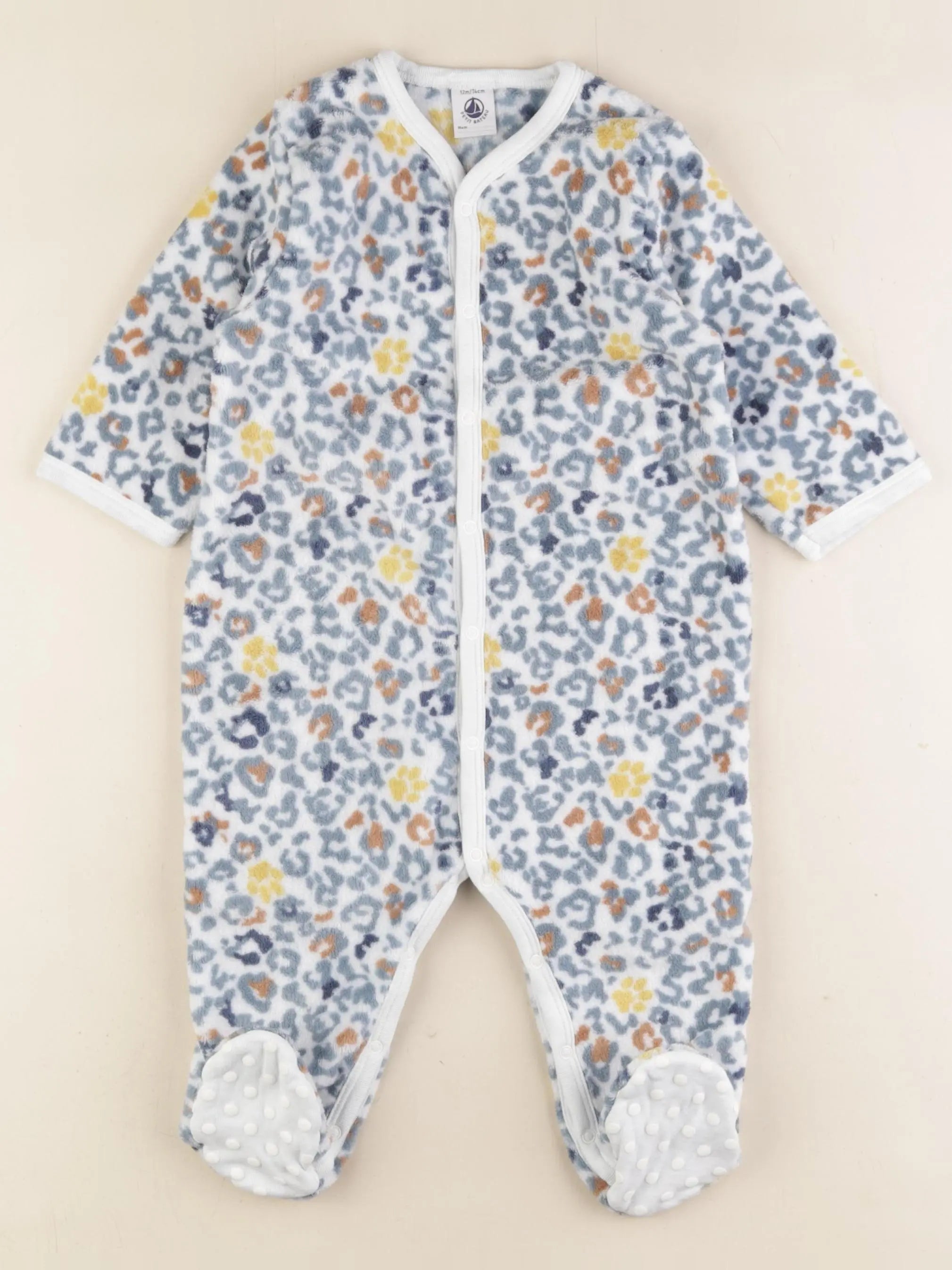 Petit Bateau - sur-pyjama bleu - 12 mois