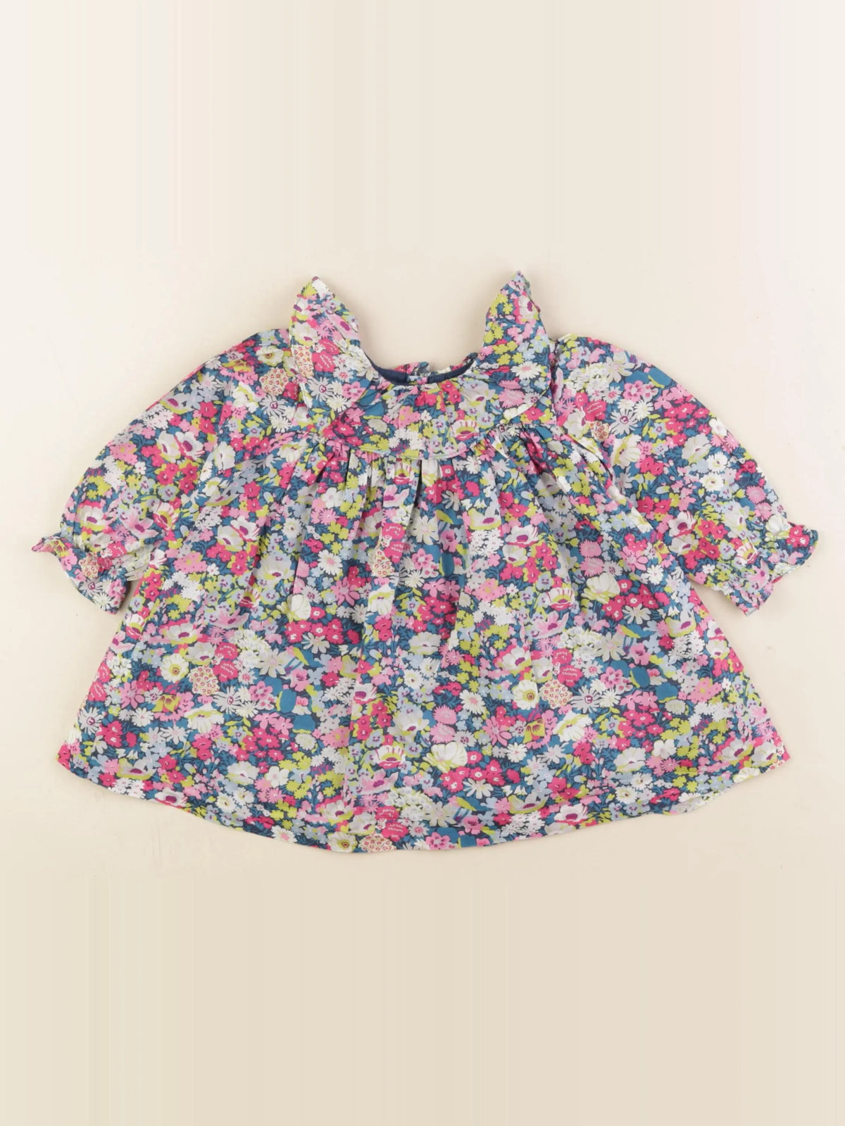 Jacadi - robe liberty multicolore - 6 mois