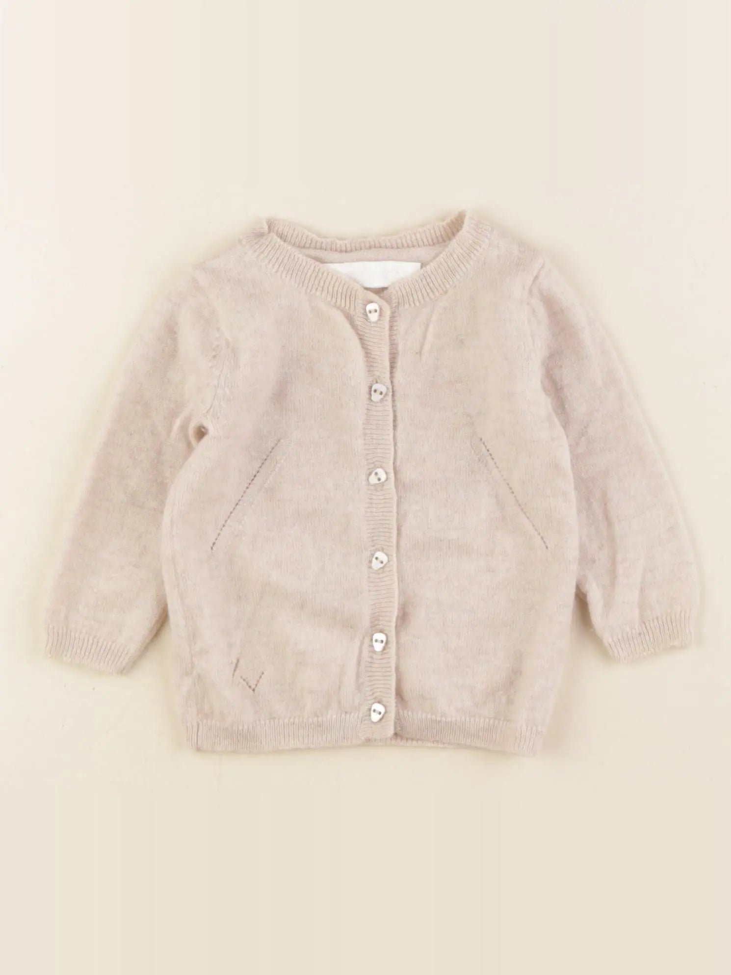 Zadig & Voltaire - gilet beige - 18/24 mois