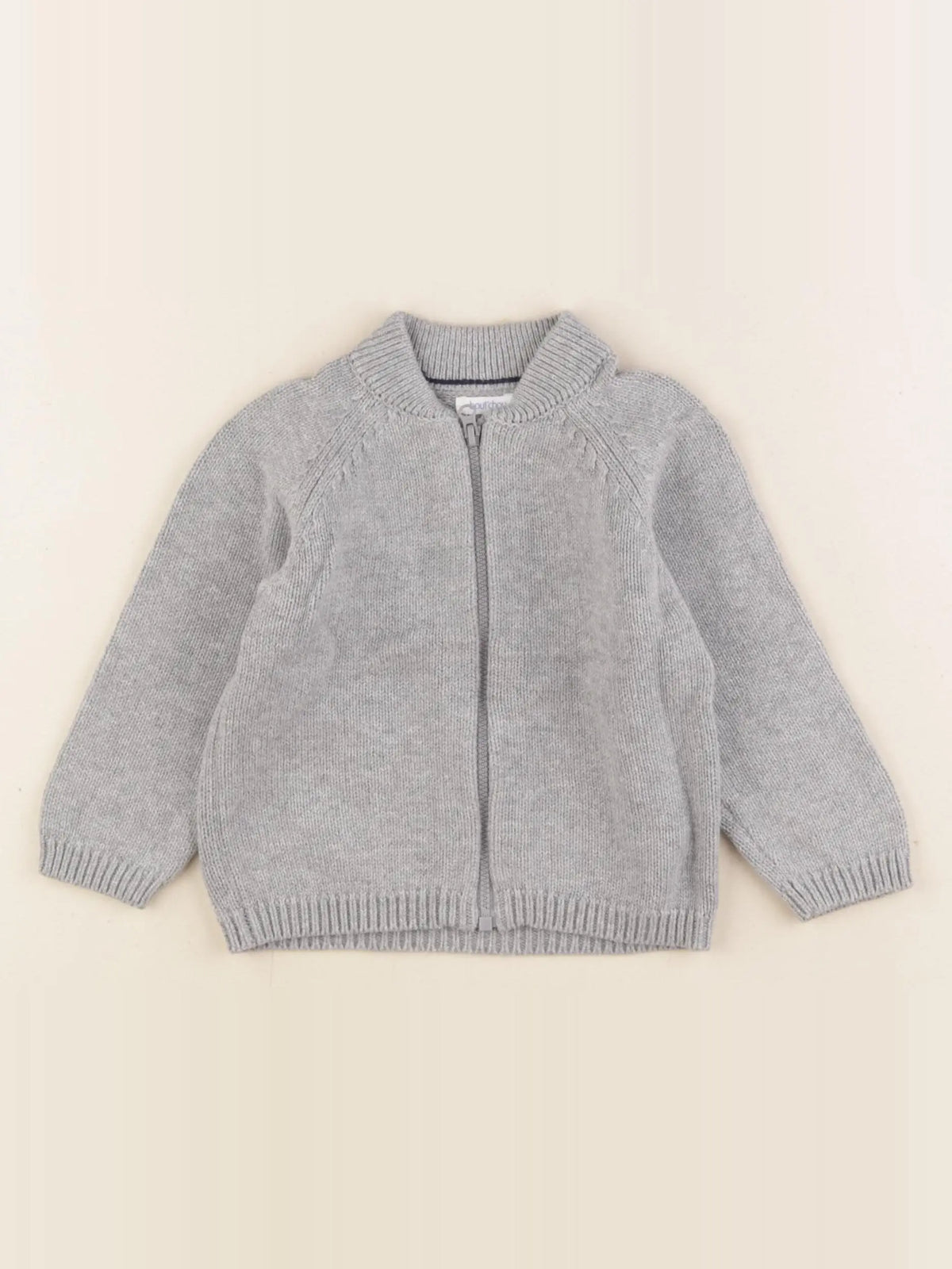 Boutchou - gilet gris - 12 mois
