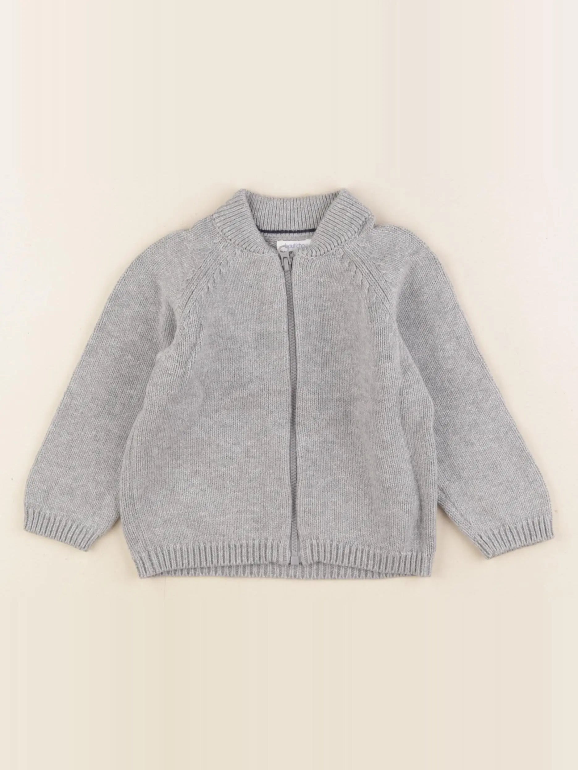 Boutchou - gilet gris - 12 mois