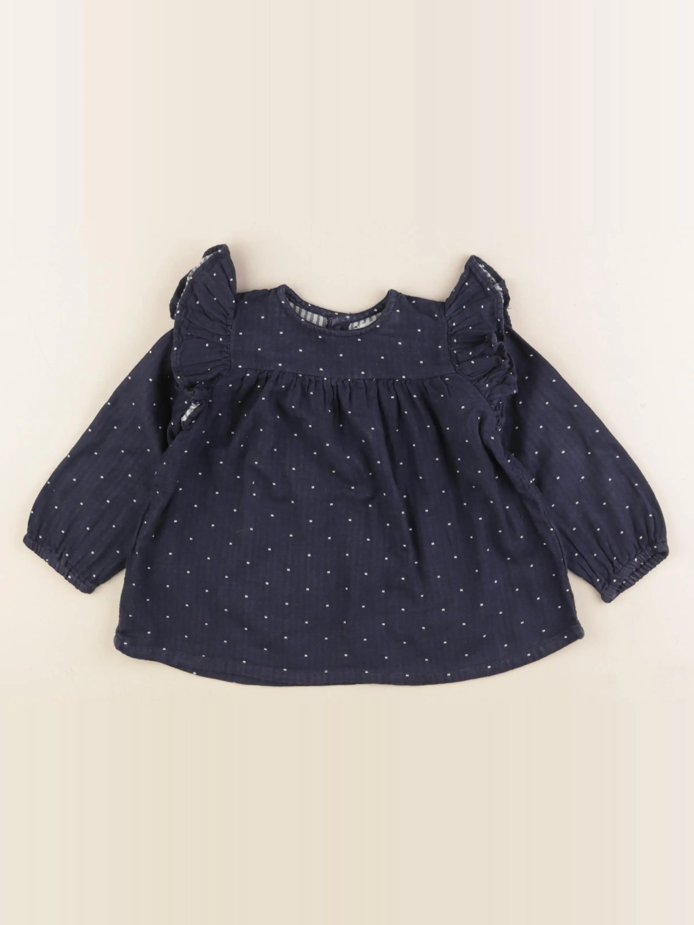 Boutchou - blouse bleu - 24 mois