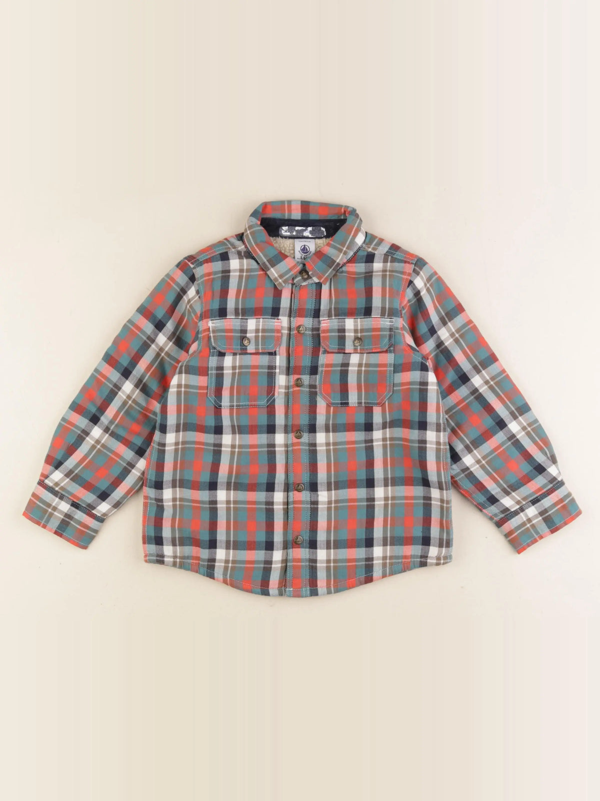 Petit Bateau - chemise multicolore - 4 ans