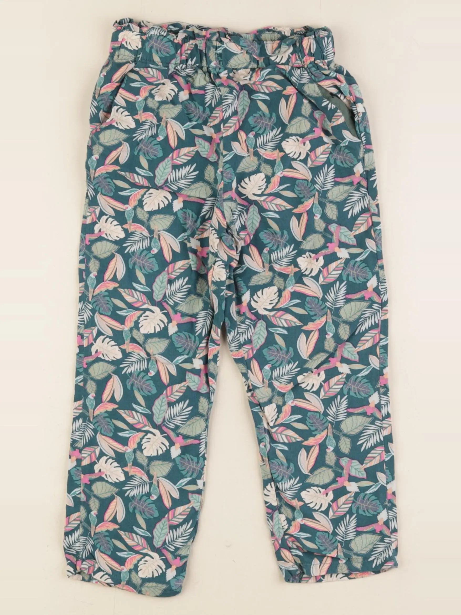 Vertbaudet - pantalon vert - 4 ans