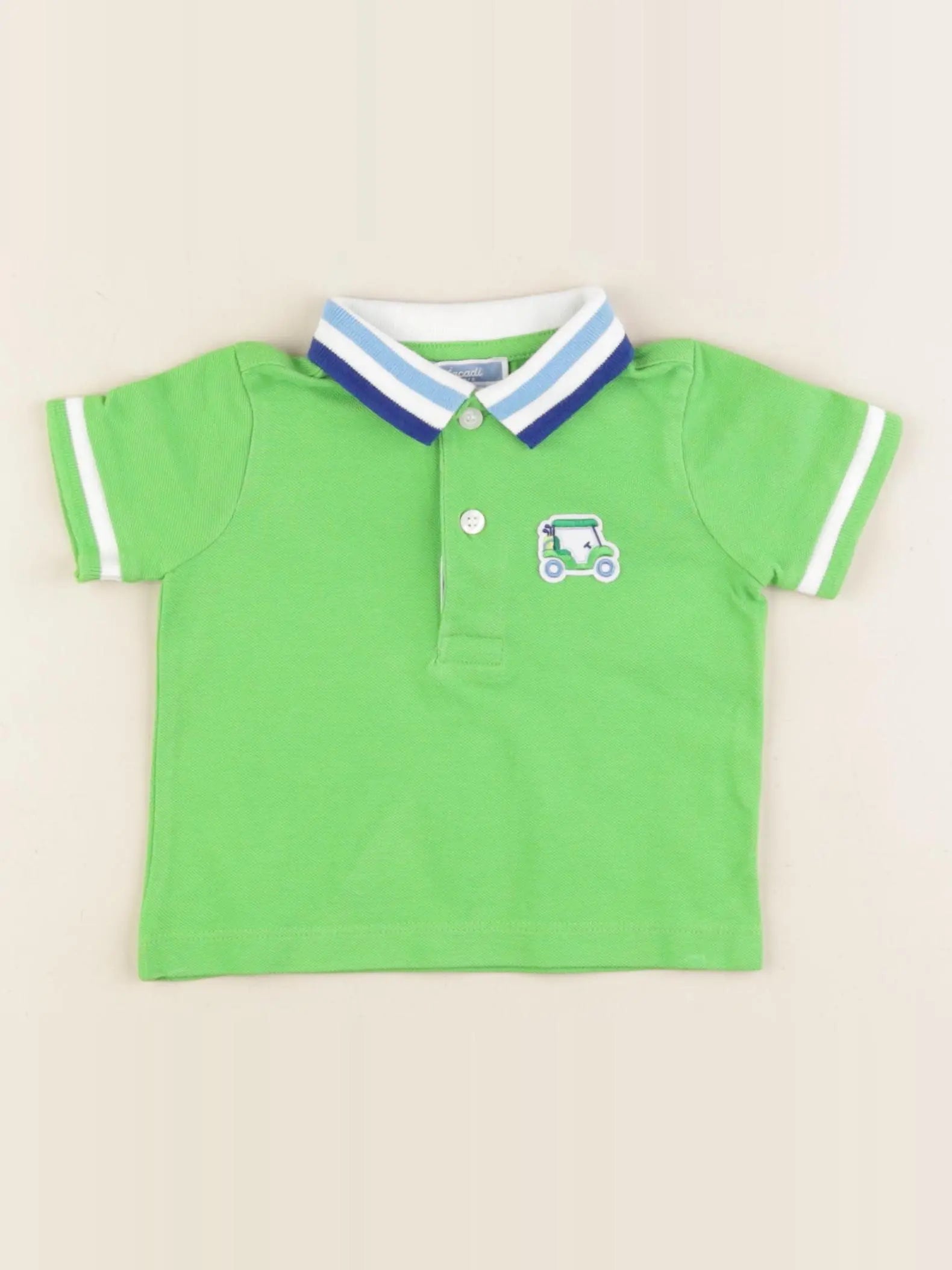 Jacadi - polo vert - 6 mois