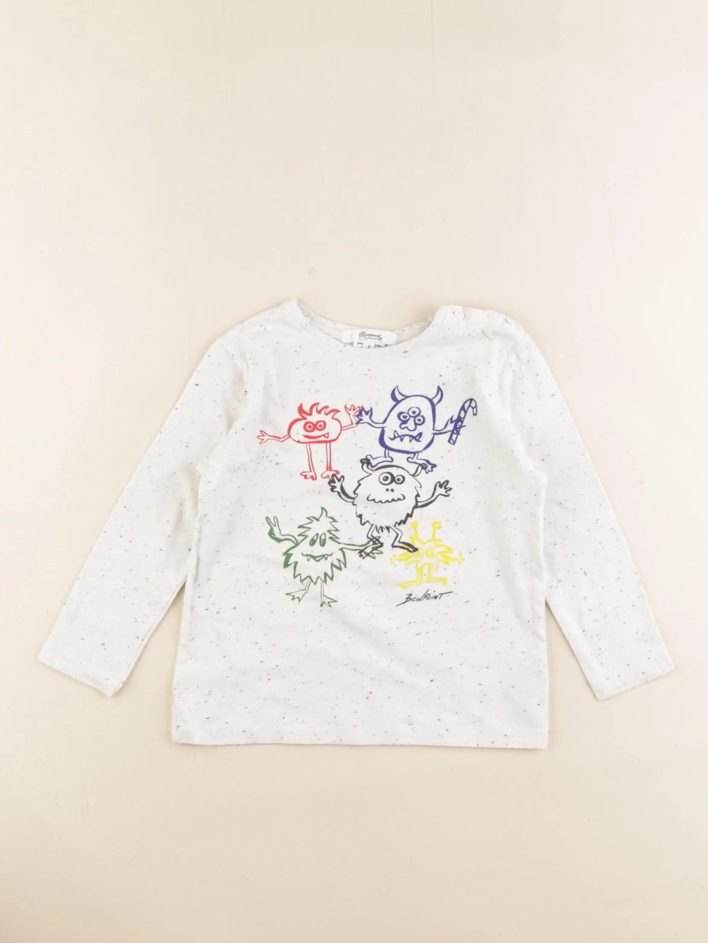 Bonpoint - tee-shirt blanc - 3 ans