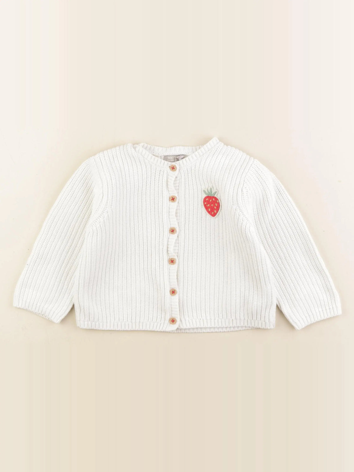 Boutchou - gilet blanc - 24 mois