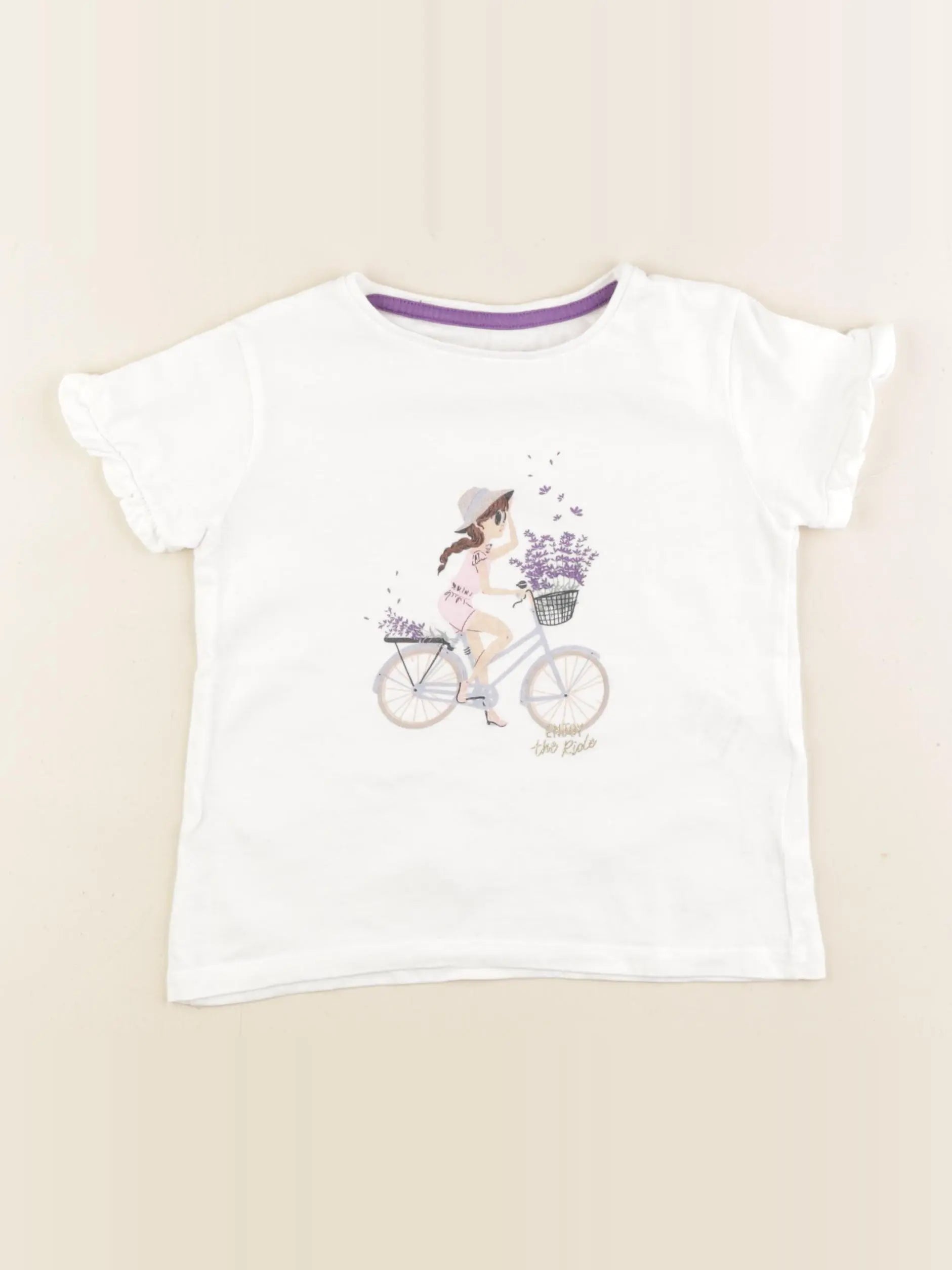 Vertbaudet - tee-shirt coton blanc - 3 ans