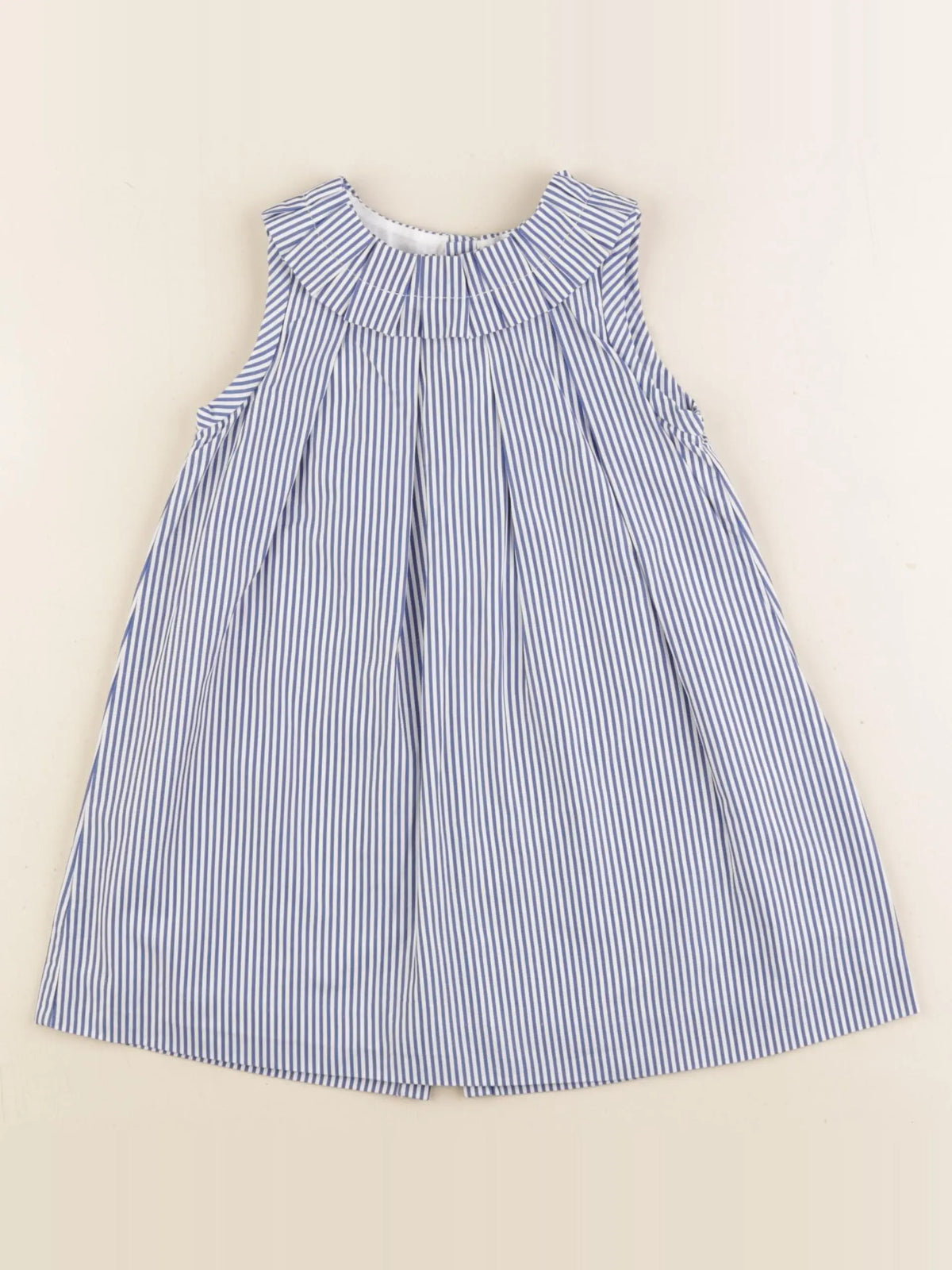 Jacadi - robe blanc, bleu - 24 mois