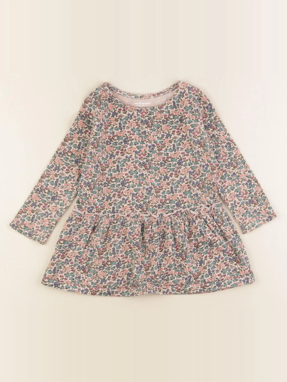 Vertbaudet - robe multicolore - 2 ans