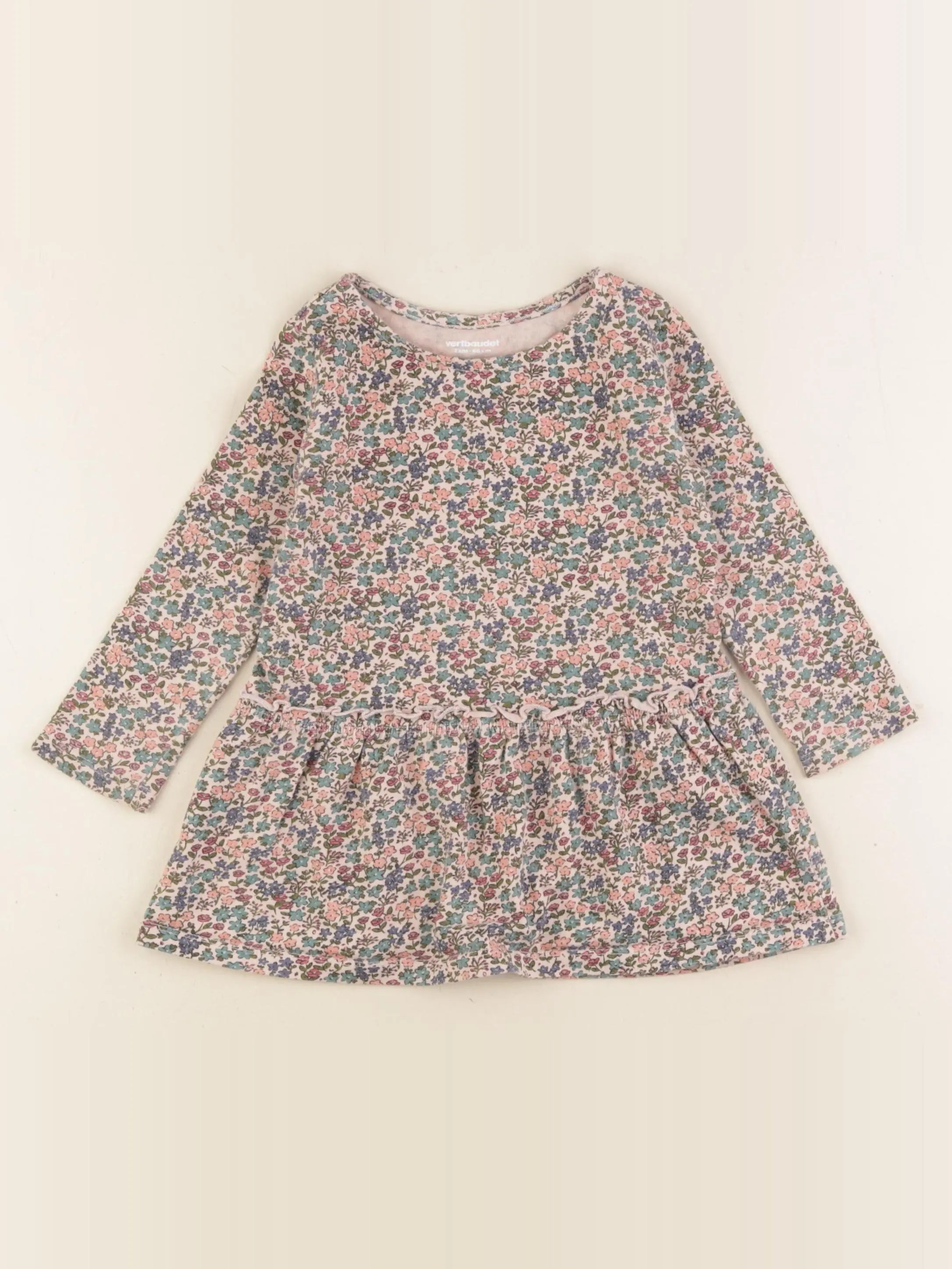 Vertbaudet - robe multicolore - 2 ans