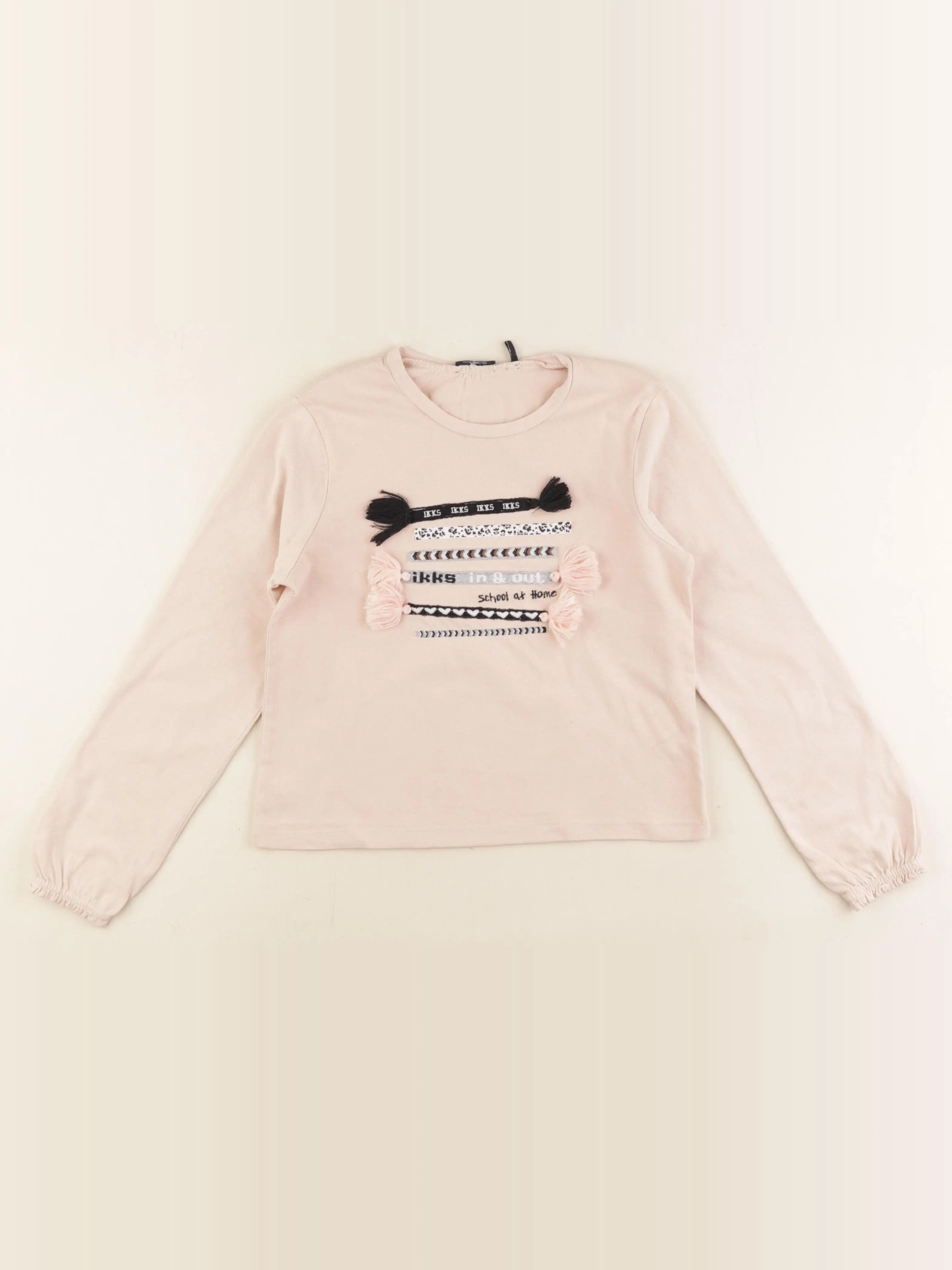 IKKS - tee-shirt rose - 8 ans