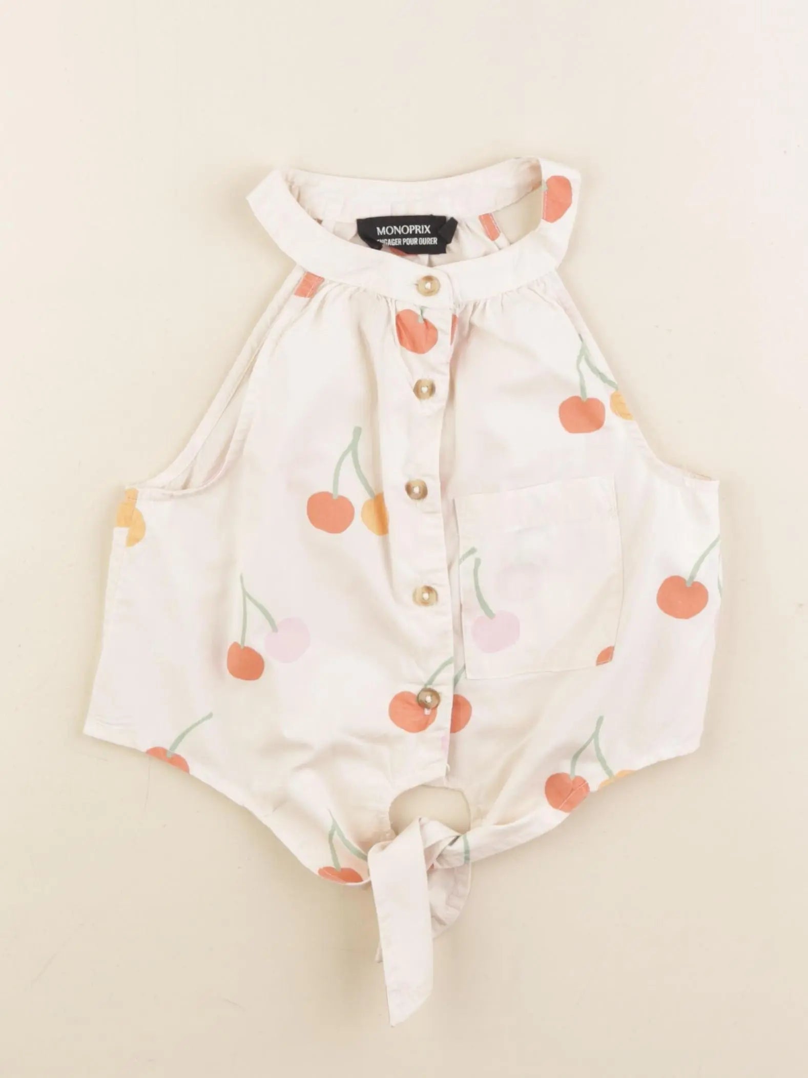 Monoprix - blouse blanc - 4 ans