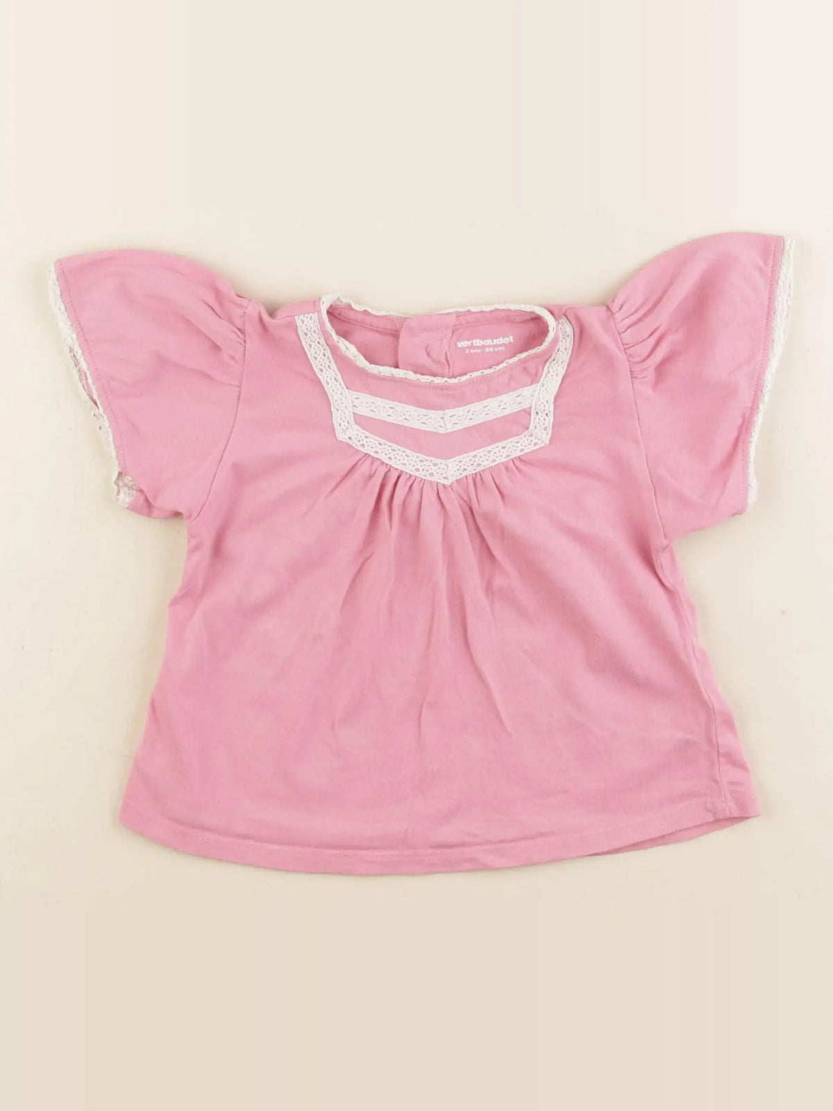 Vertbaudet - débardeur rose - 2 ans