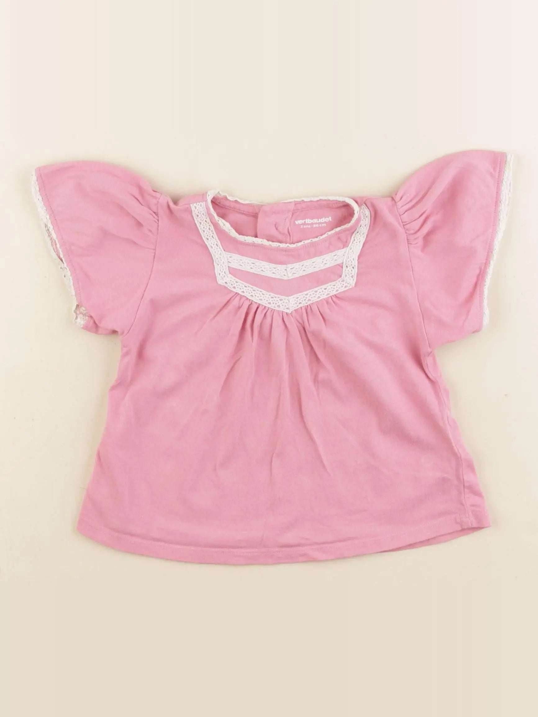 Vertbaudet - débardeur rose - 2 ans