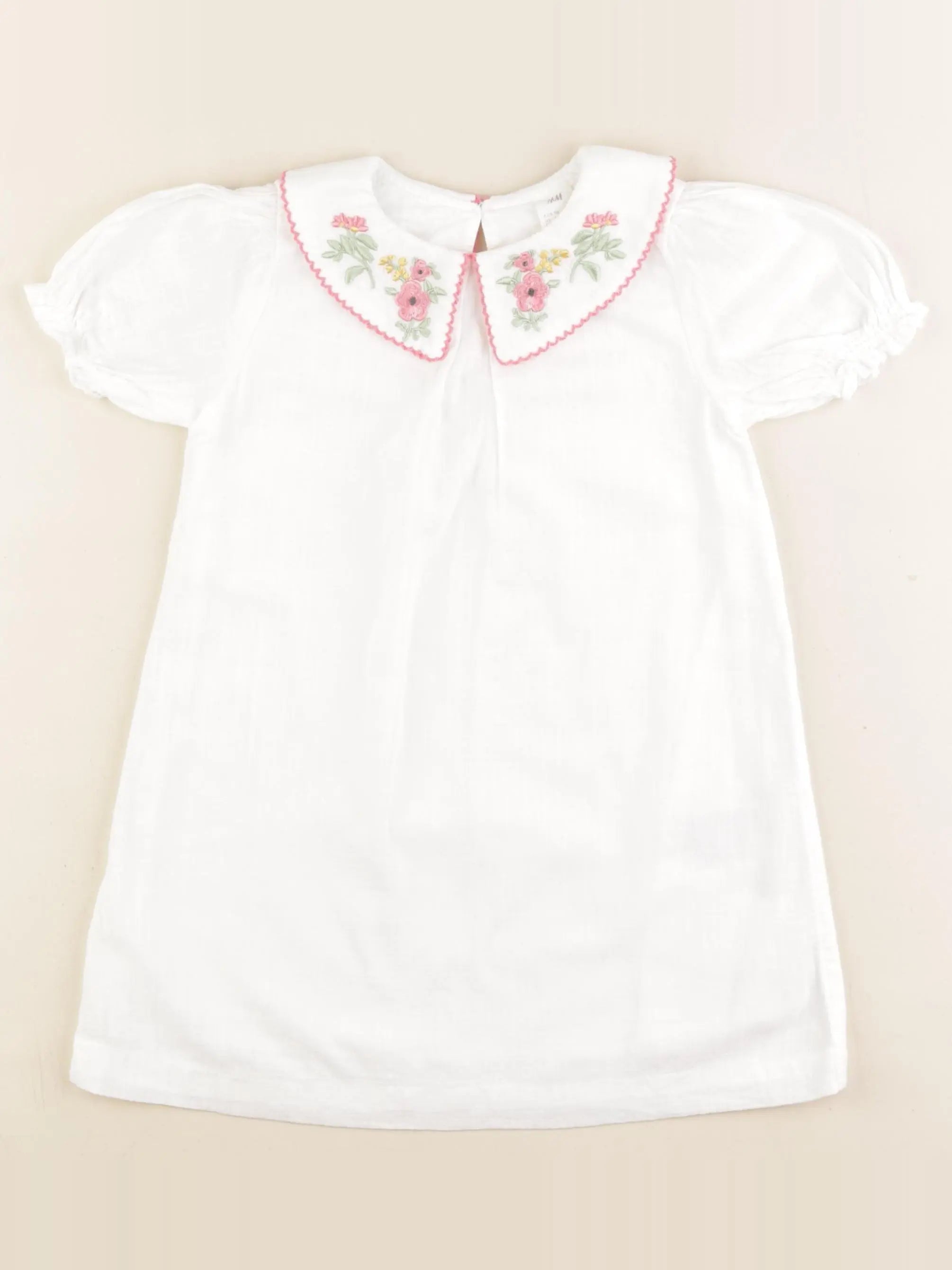 H&M - robe blanc - 2/3 ans