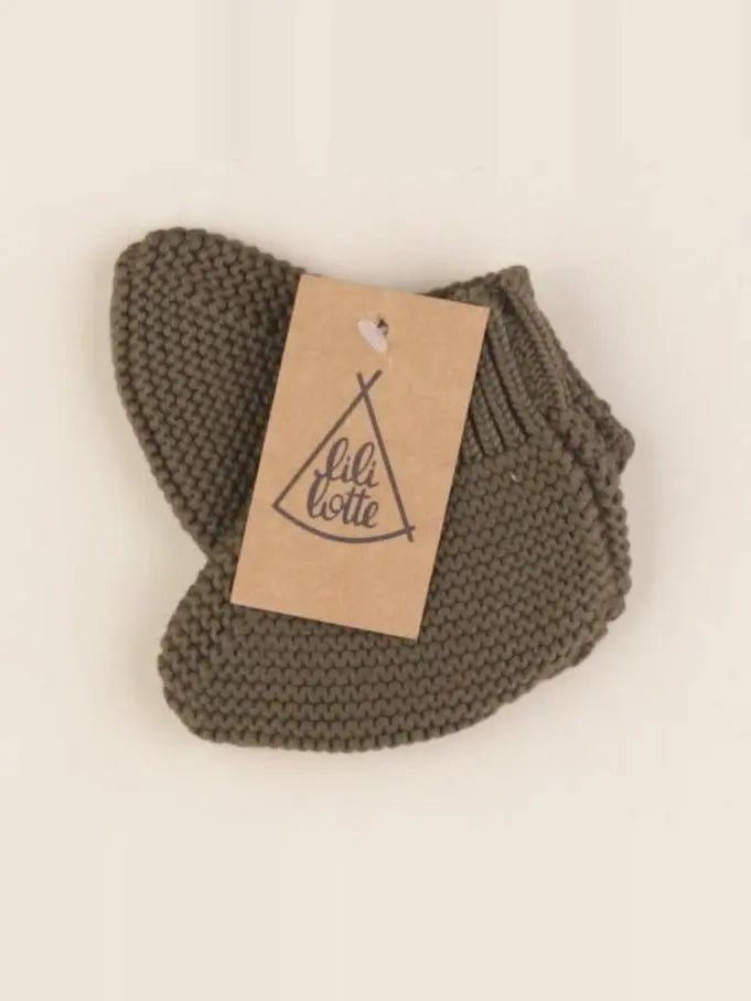 Chaussons Eugène vert fougère