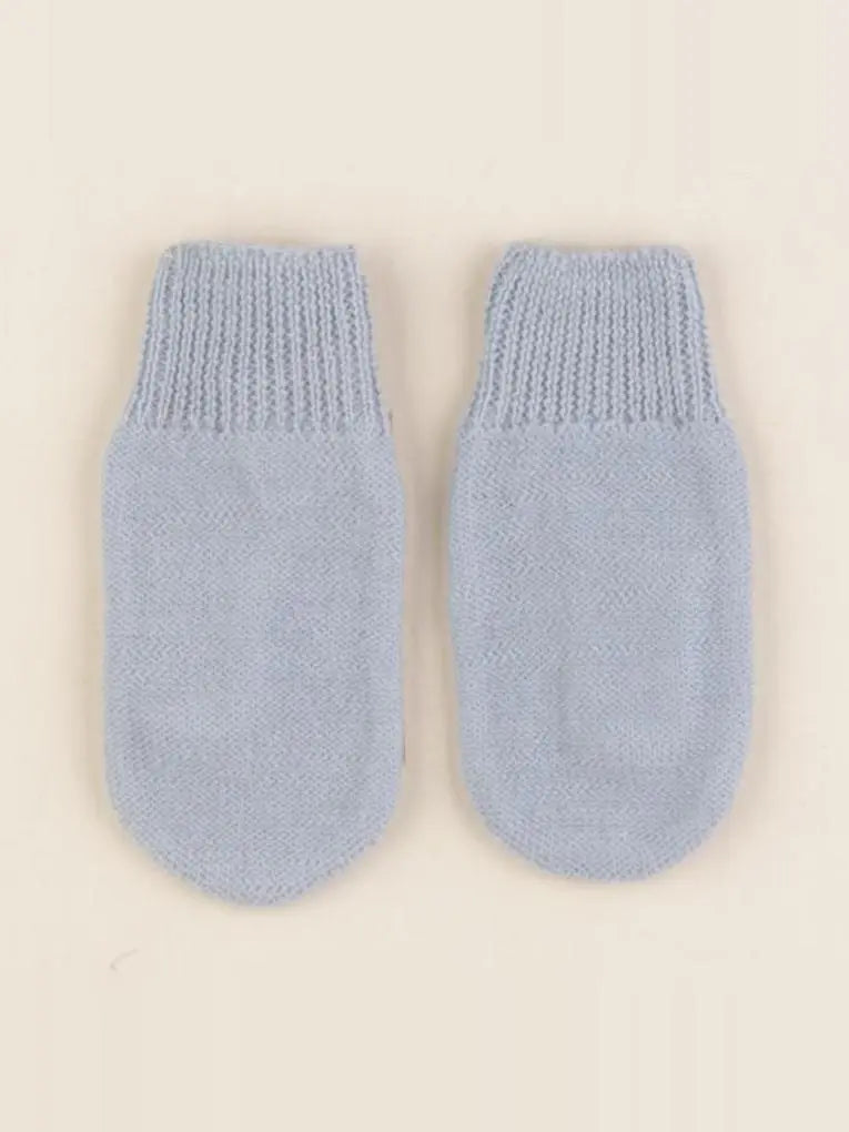 Moufles Martin tricot bleu