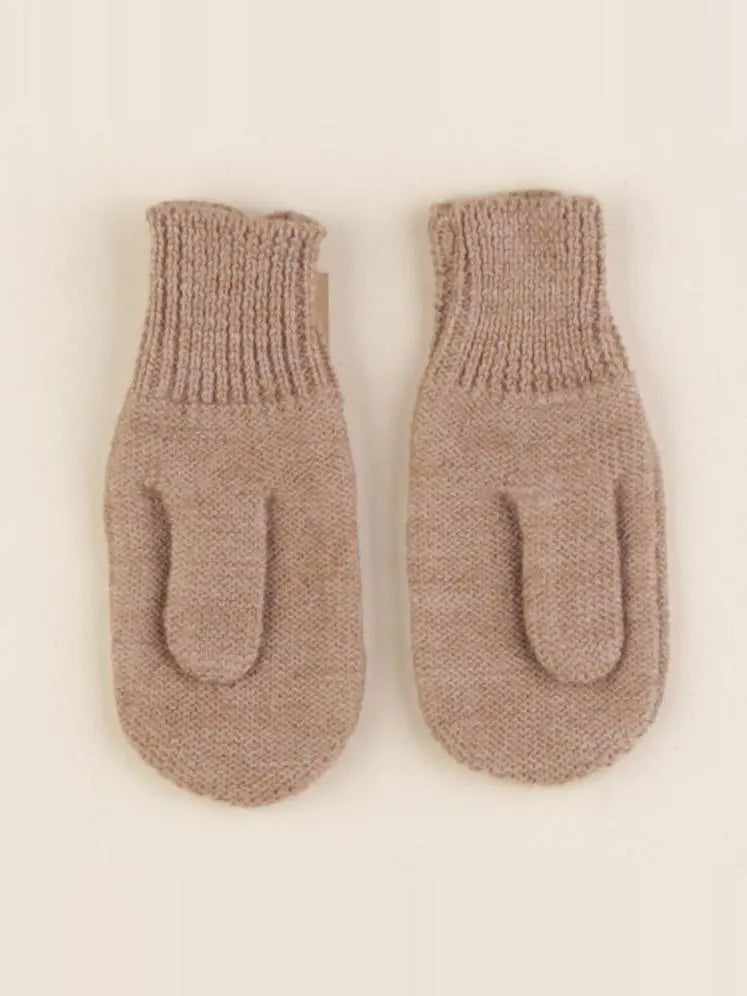 Moufles Martin tricot beige