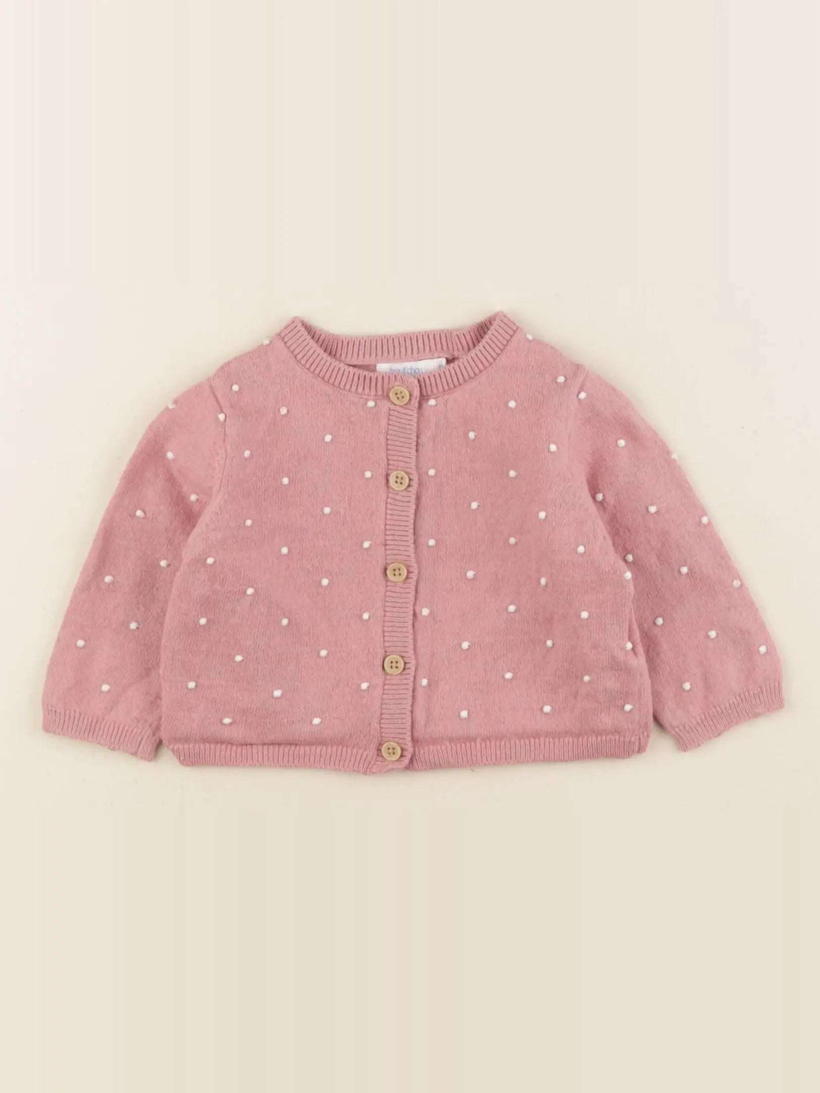 Boutchou - gilet rose - 6 mois