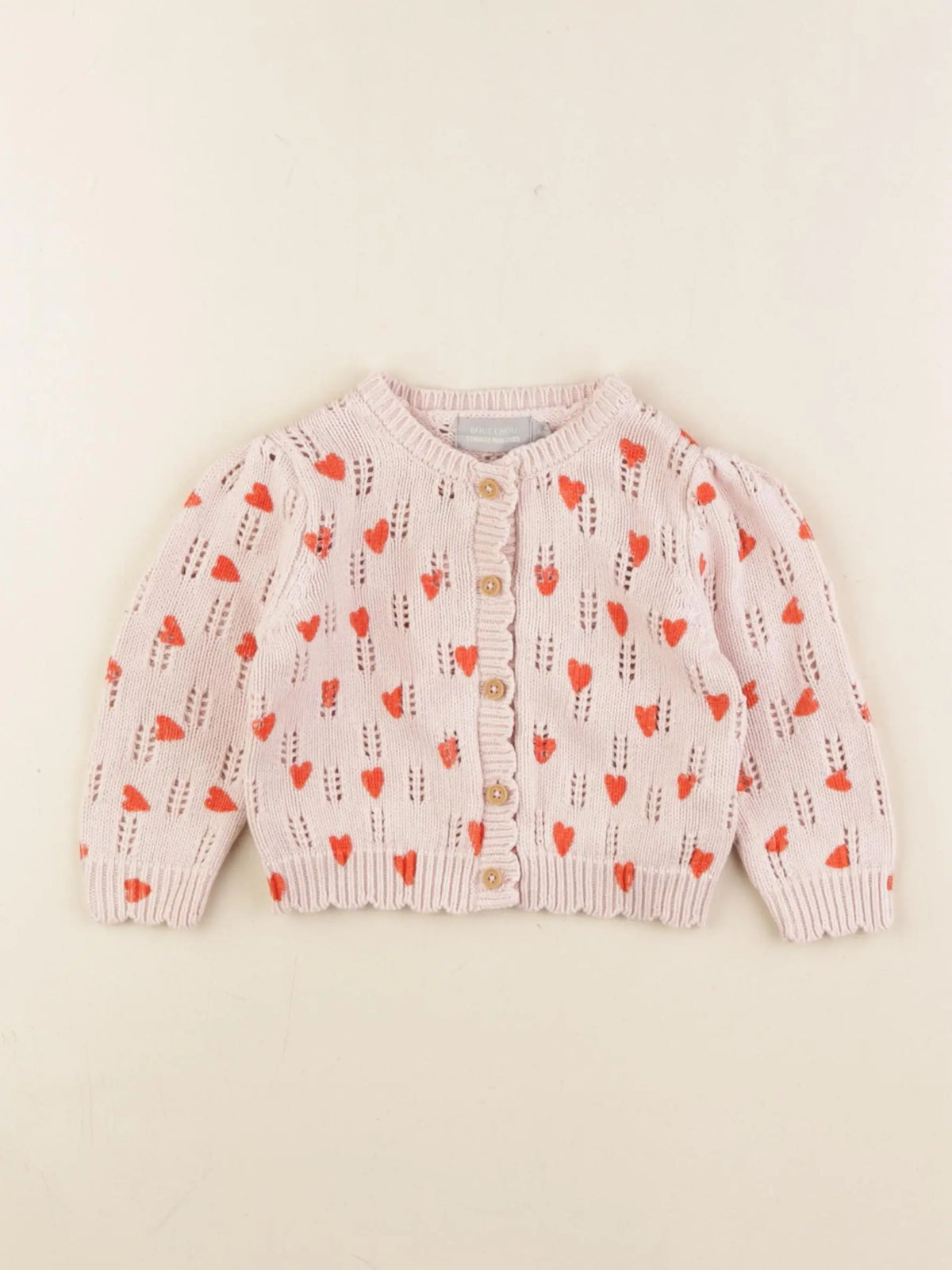 Boutchou - gilet rose - 6 mois