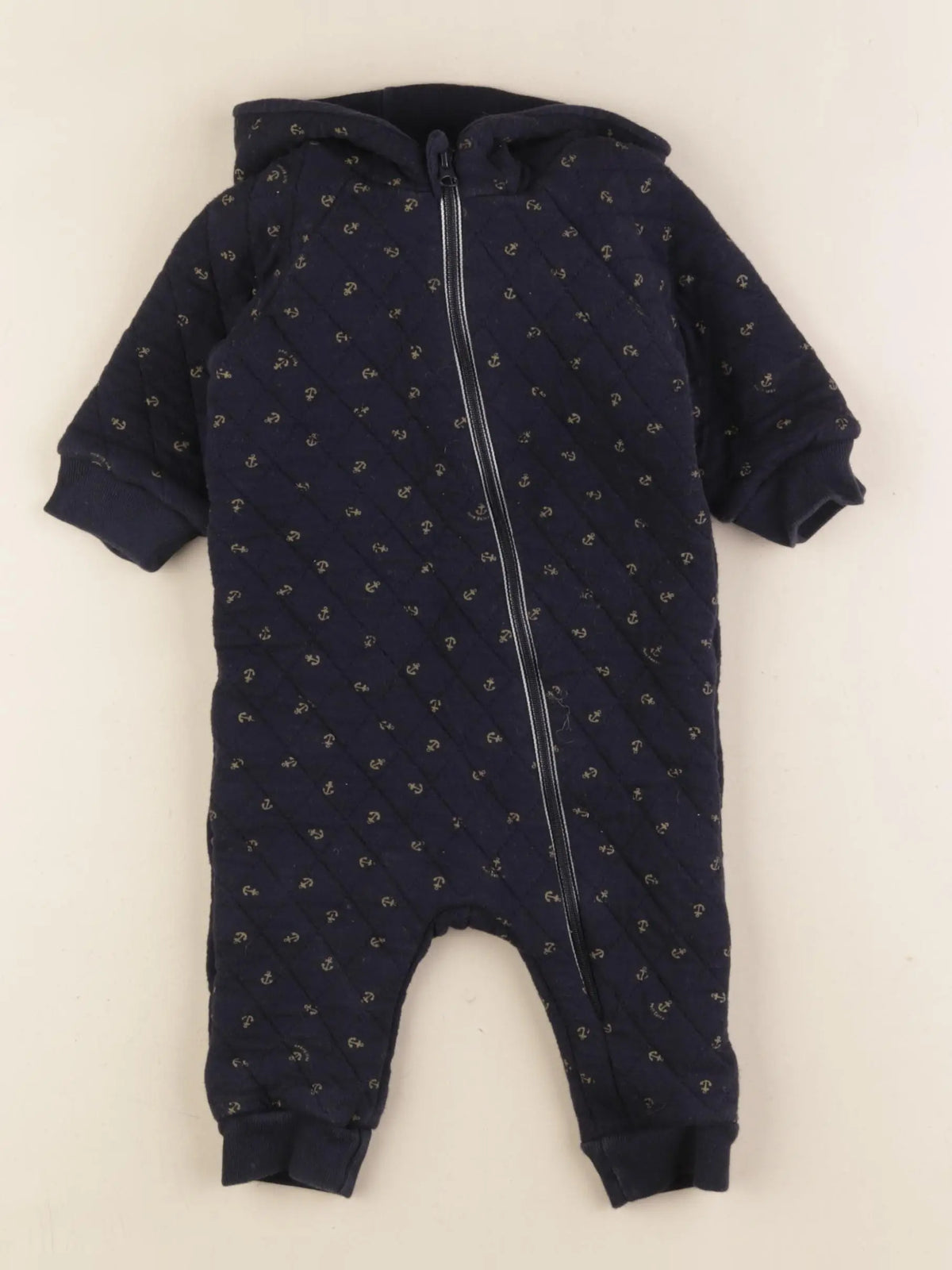 Petit Bateau - combinaison bleu - 6 mois
