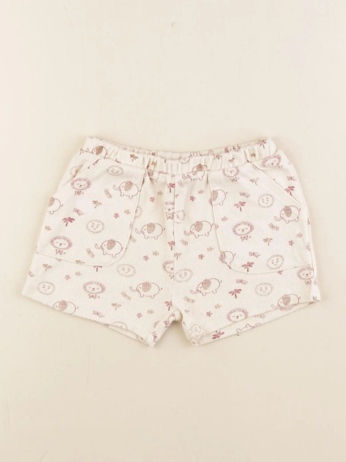 Vertbaudet - short beige - 18 mois