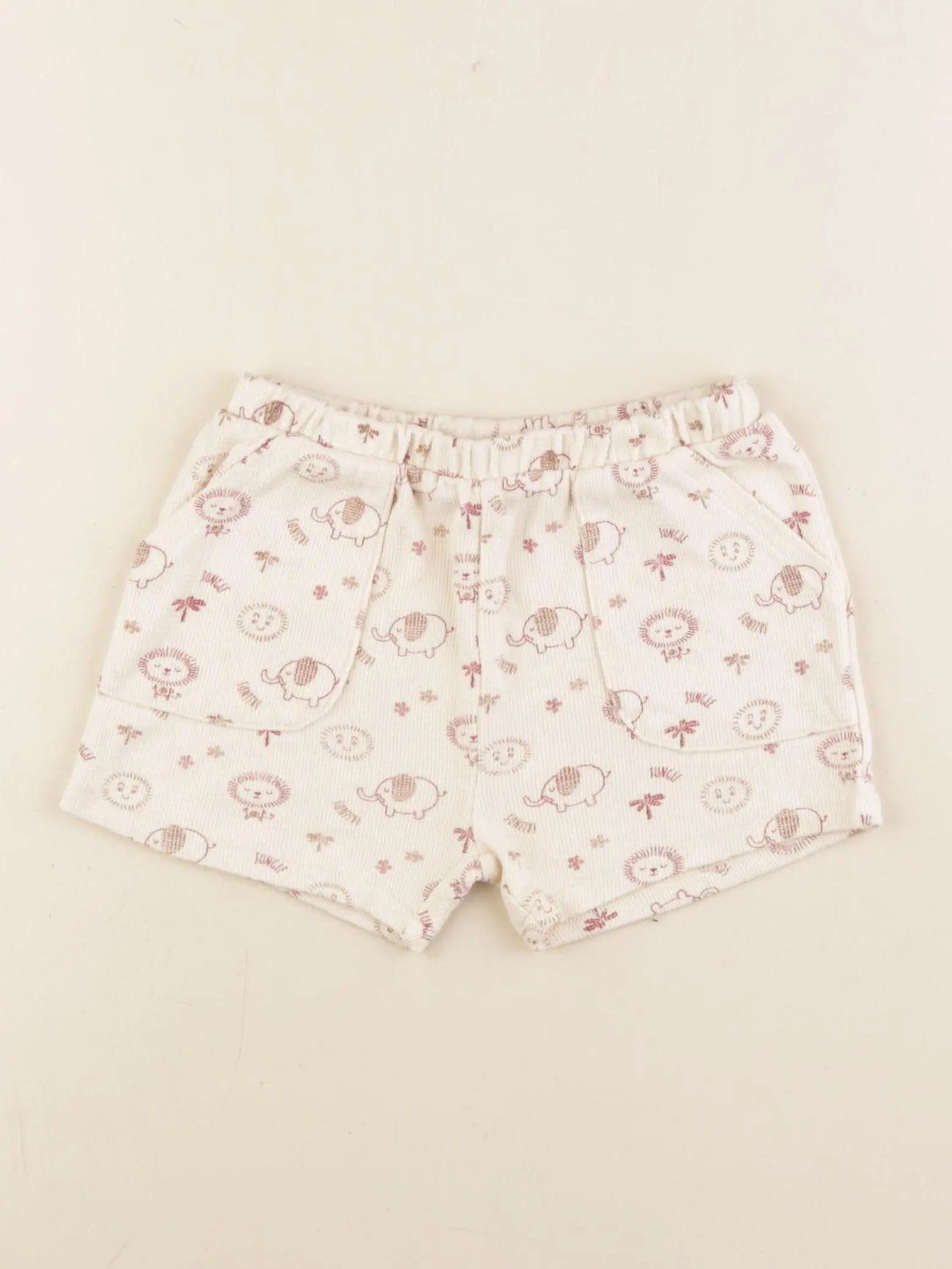 Vertbaudet - short beige - 18 mois