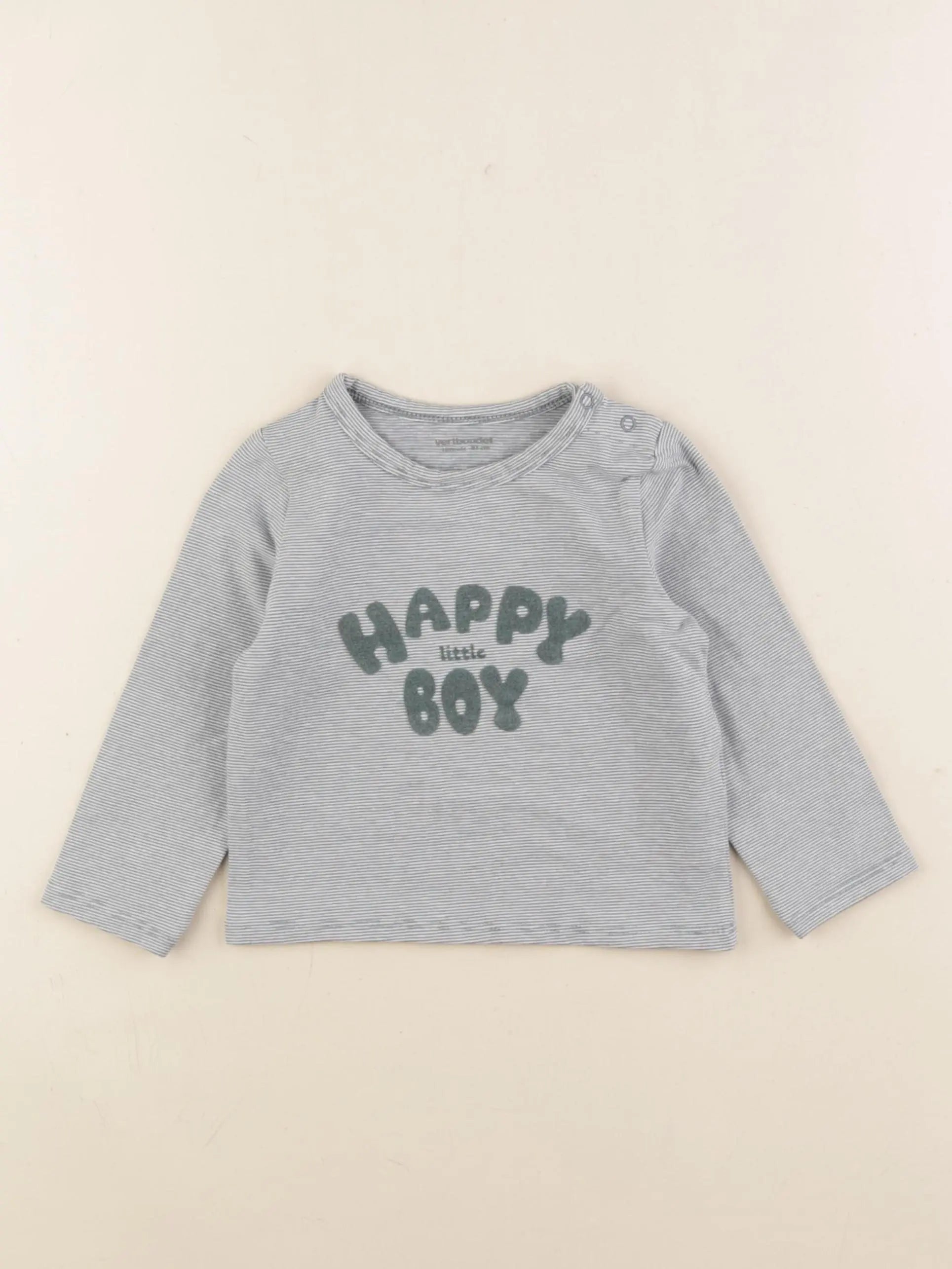 Vertbaudet - tee-shirt vert - 18 mois