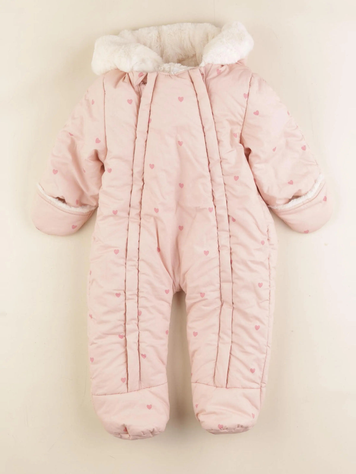 Vertbaudet - combi-pilote rose - 6 mois