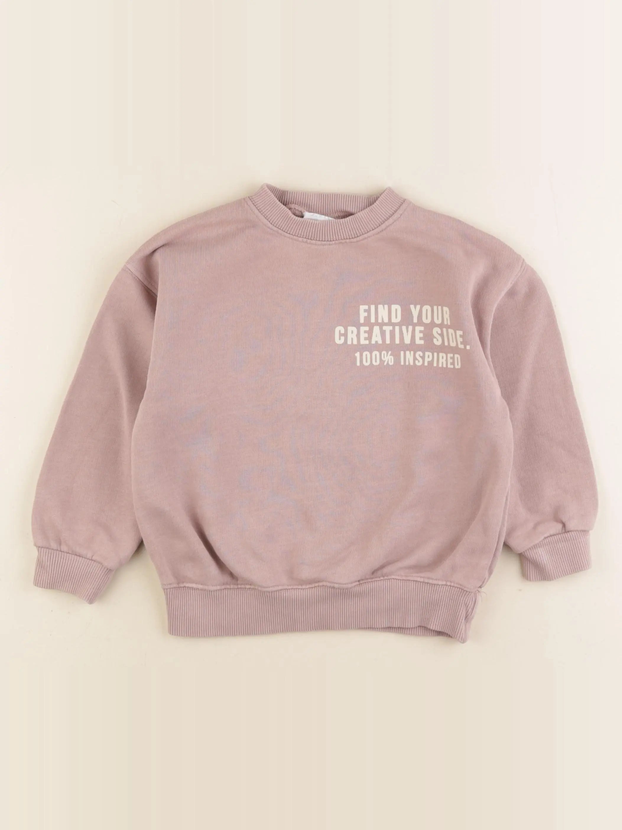 Zara - sweat rose - 18/24 mois
