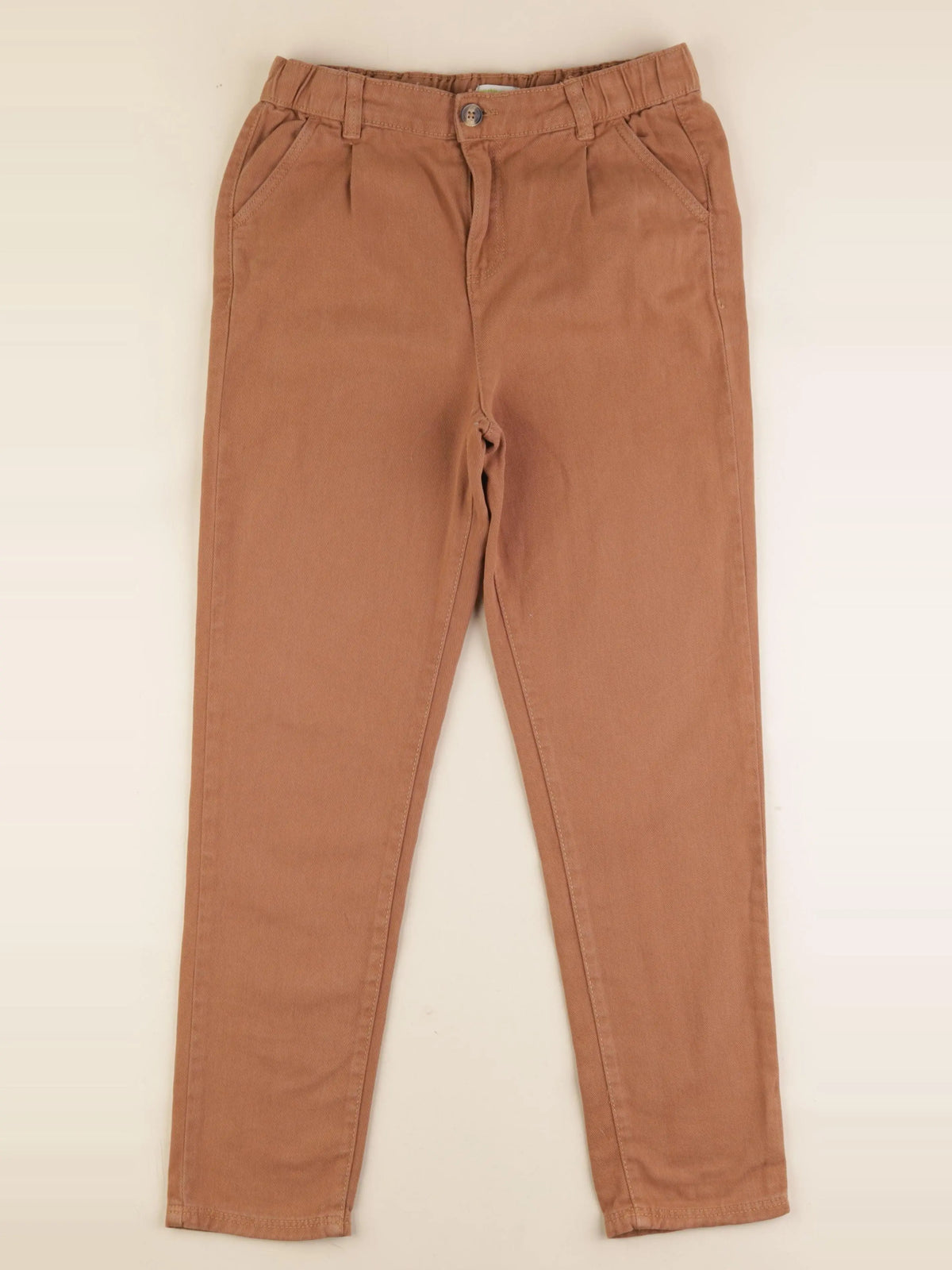 Vertbaudet - pantalon marron - 12 ans