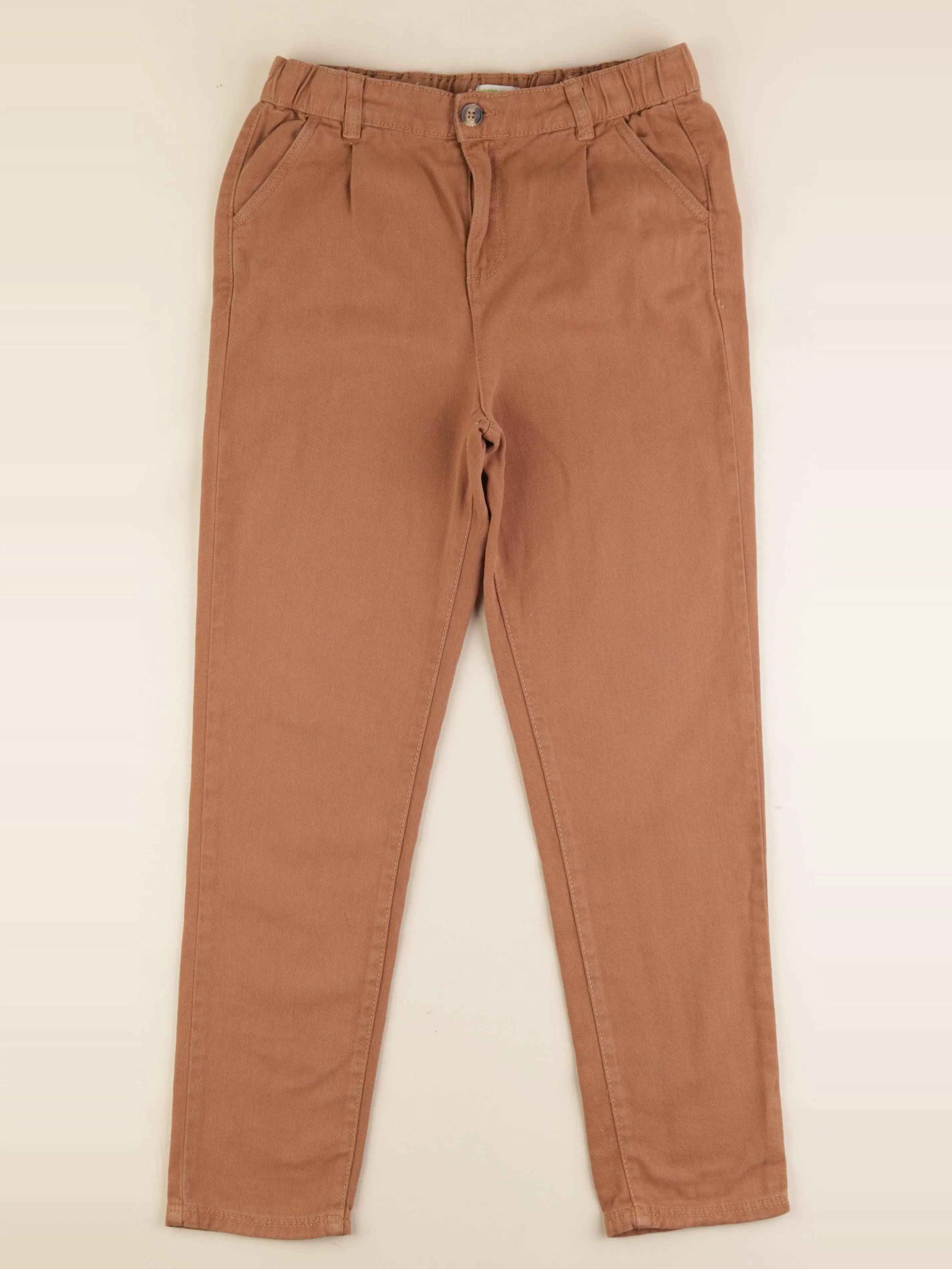 Vertbaudet - pantalon marron - 12 ans