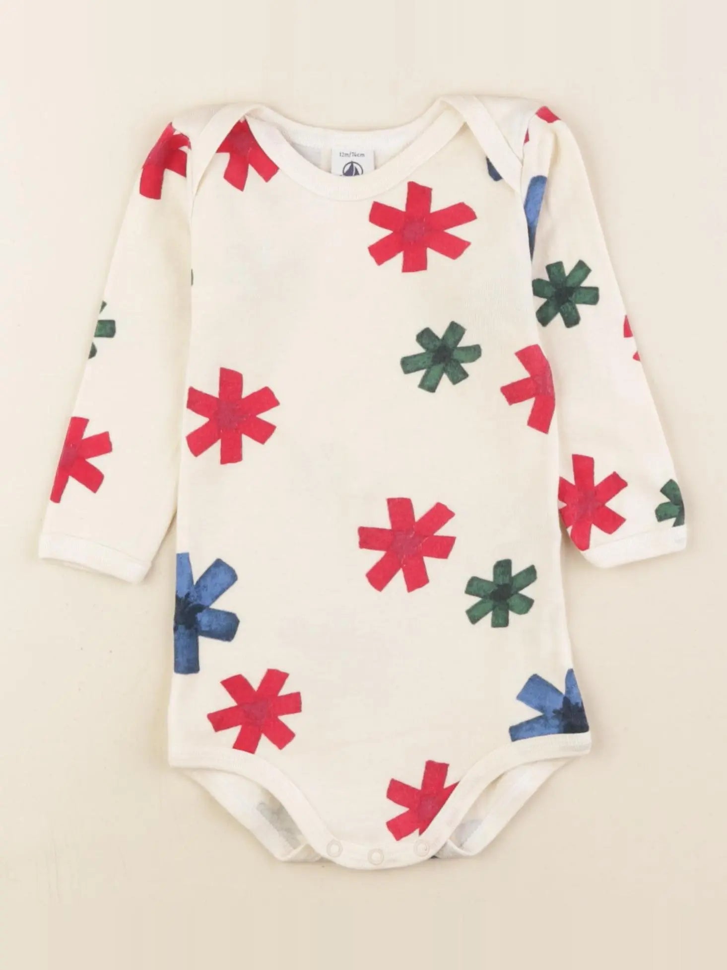 Petit Bateau - body multicolore - 12 mois