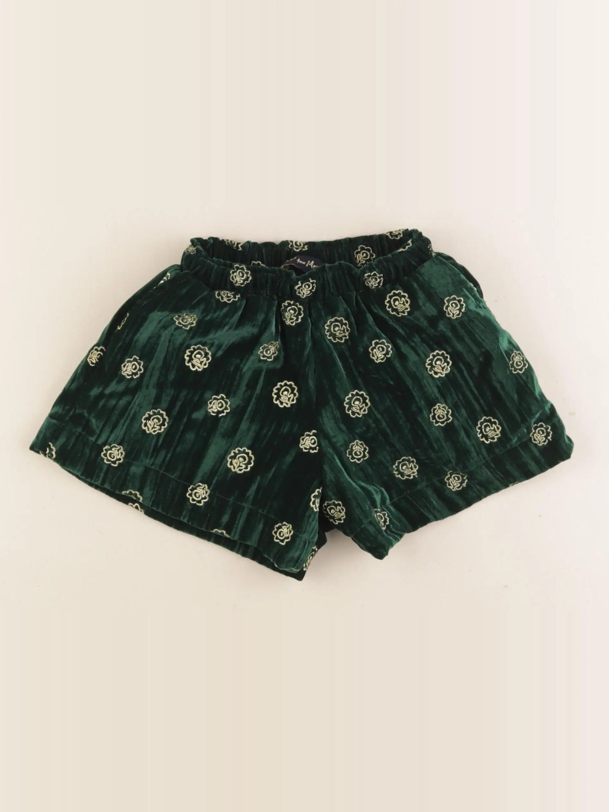 Monoprix - short vert - 3/4 ans