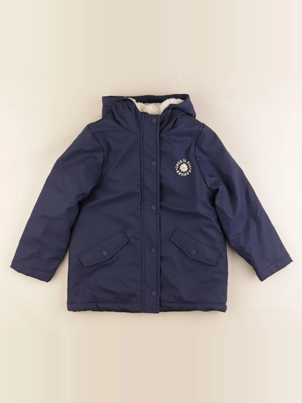 Vertbaudet - imperméable bleu - 8 ans