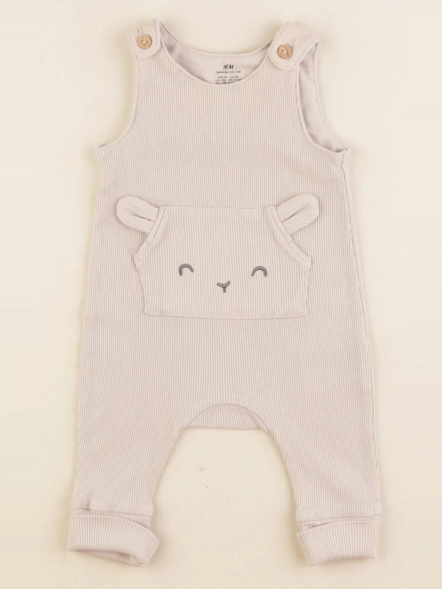 H&M - combinaison beige - 1/2 mois