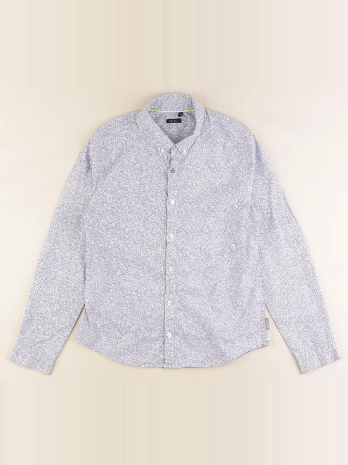 IKKS - chemise bleu, blanc - 12 ans