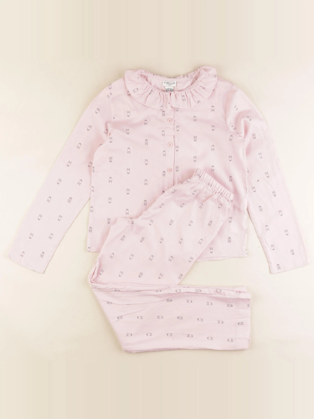 Cyrillus - pyjama coton rose - 10 ans