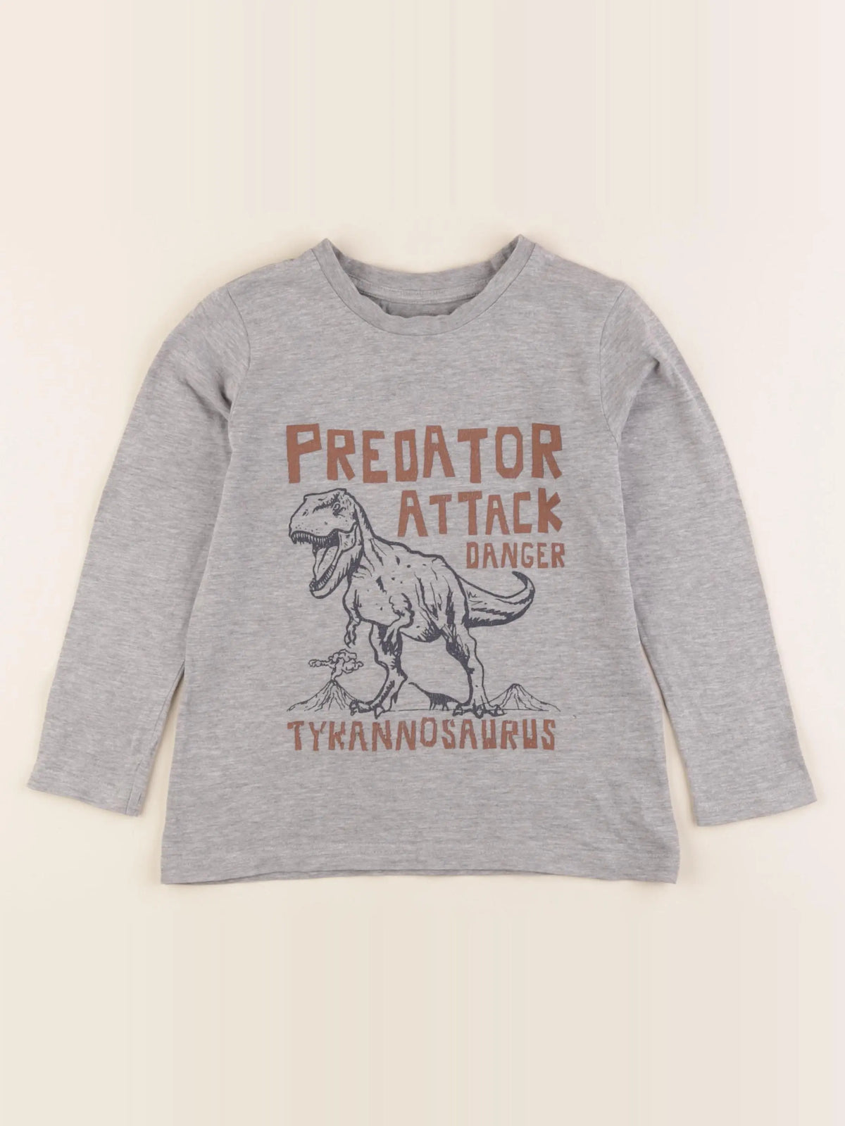 Vertbaudet - tee-shirt gris - 6 ans
