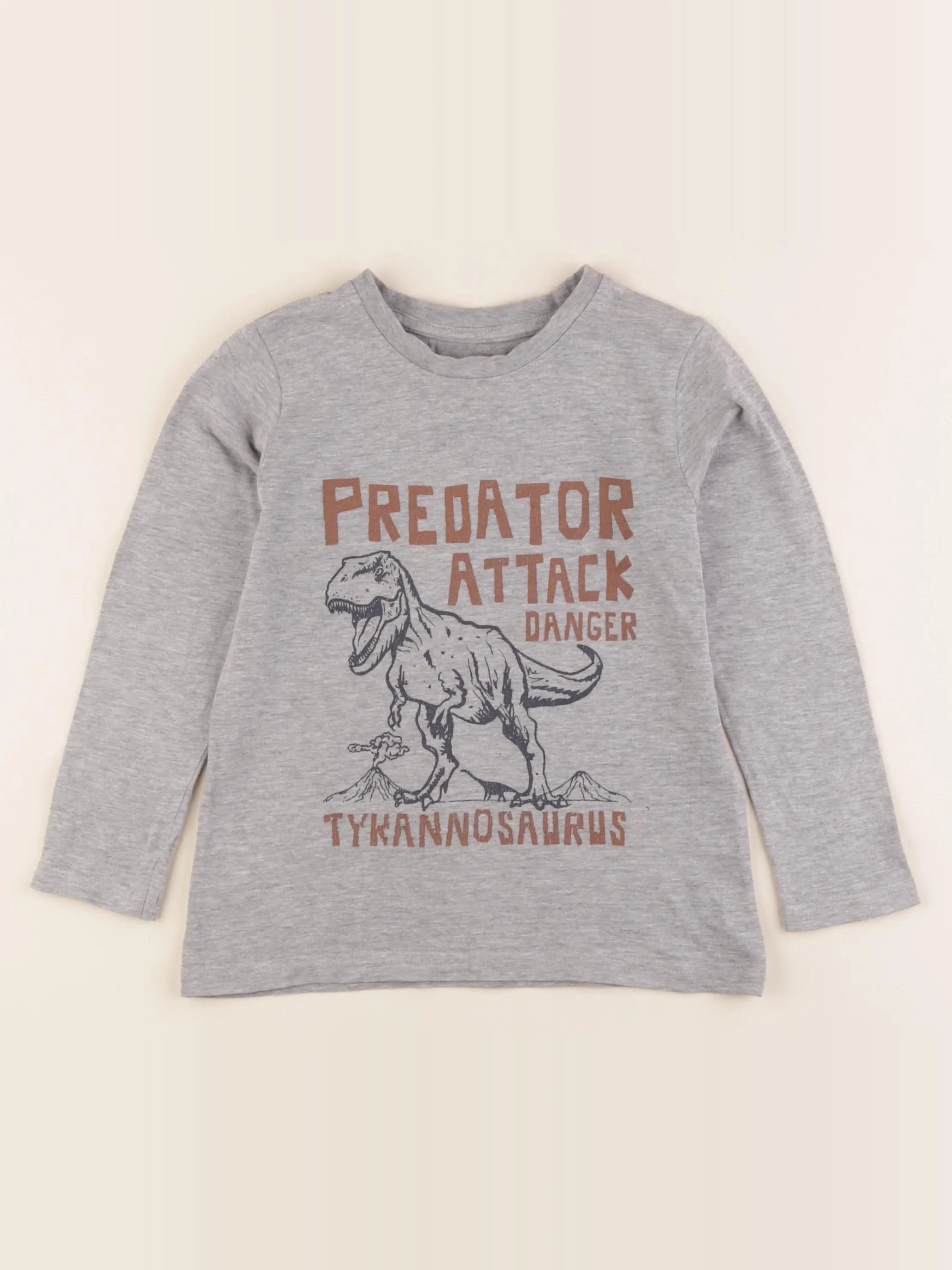 Vertbaudet - tee-shirt gris - 6 ans