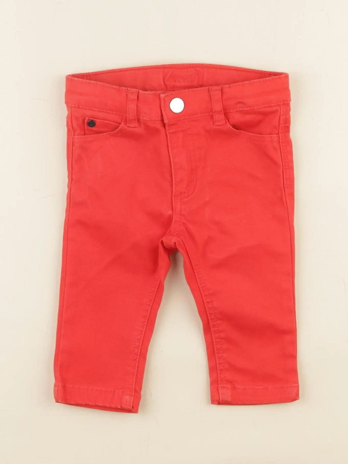 Jacadi - jean rouge - 6 mois